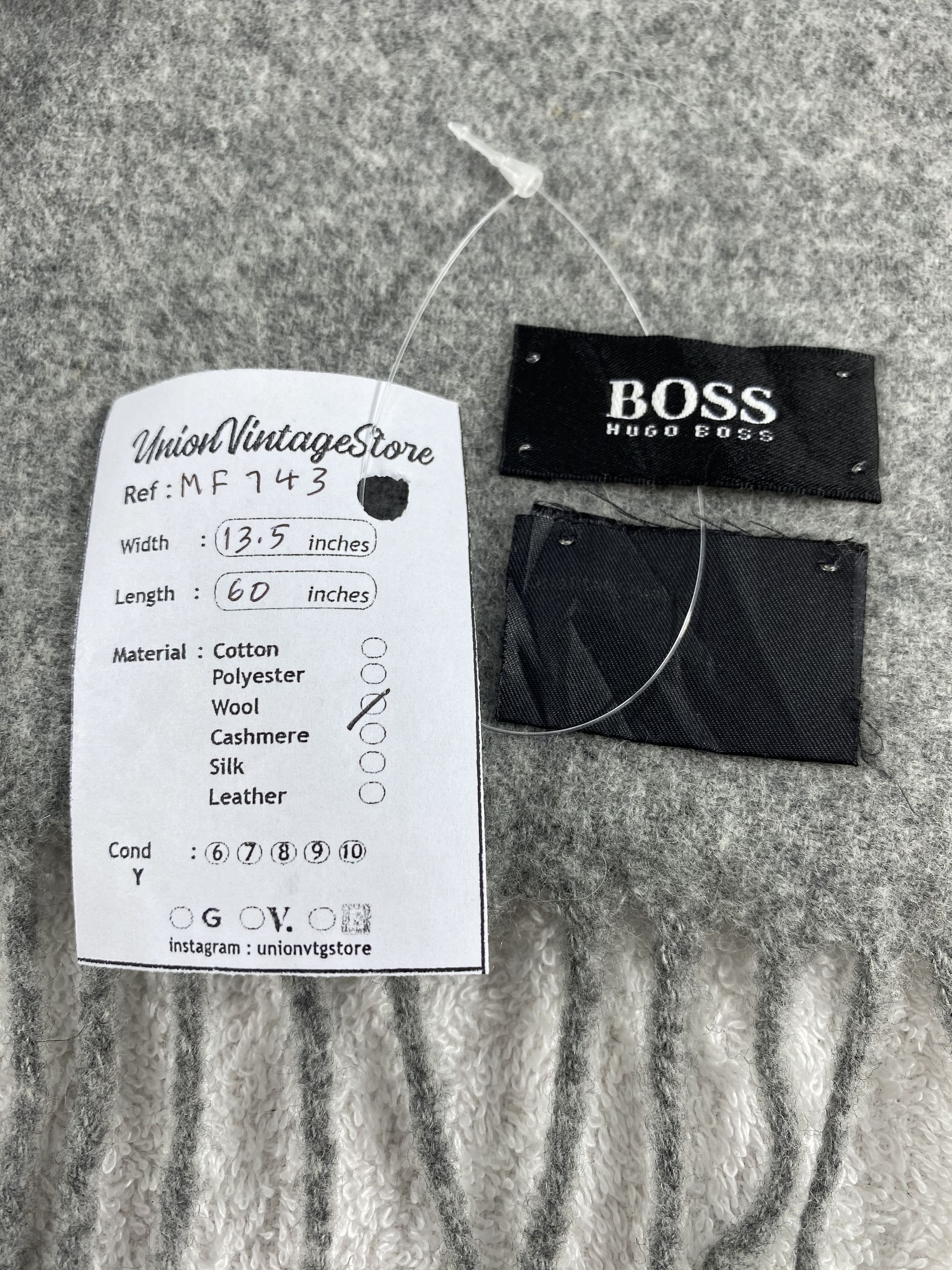 Hugo Boss Vintage Hugo Boss Scarf/Muffler/Neckwear MF743 Size ONE SIZE - 5 Thumbnail