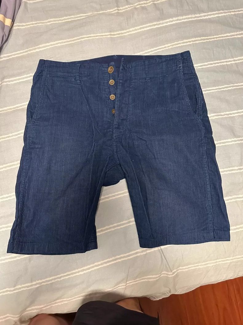 Visvim Visvim Chino Shorts Blue Dye Version Size 2- DMC Size US 34 / EU 50 - 1 Thumbnail