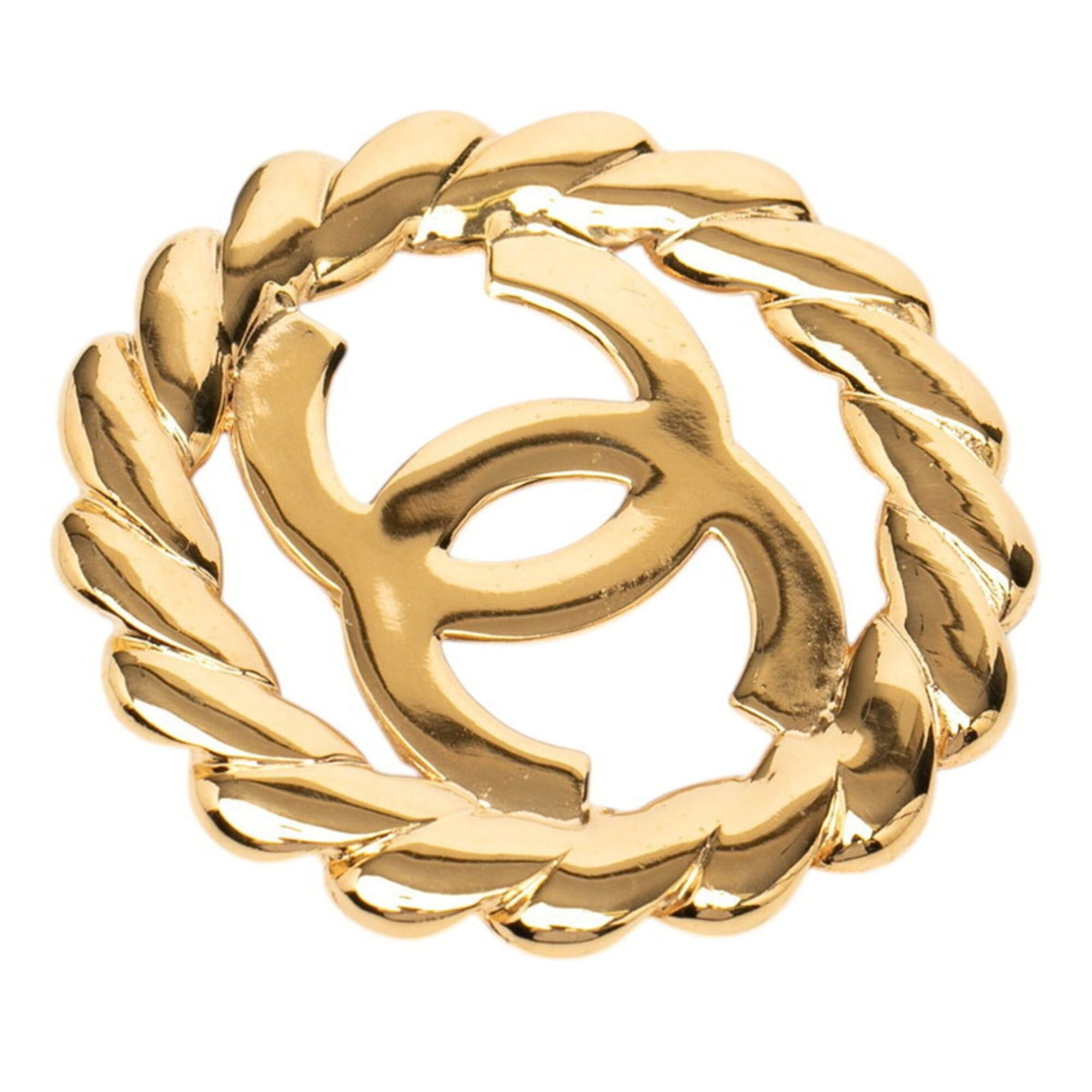 Chanel Chanel Coco Mark Vintage Brooch, Gold Plated, Women's CHANEL Size ONE SIZE - 1 Thumbnail
