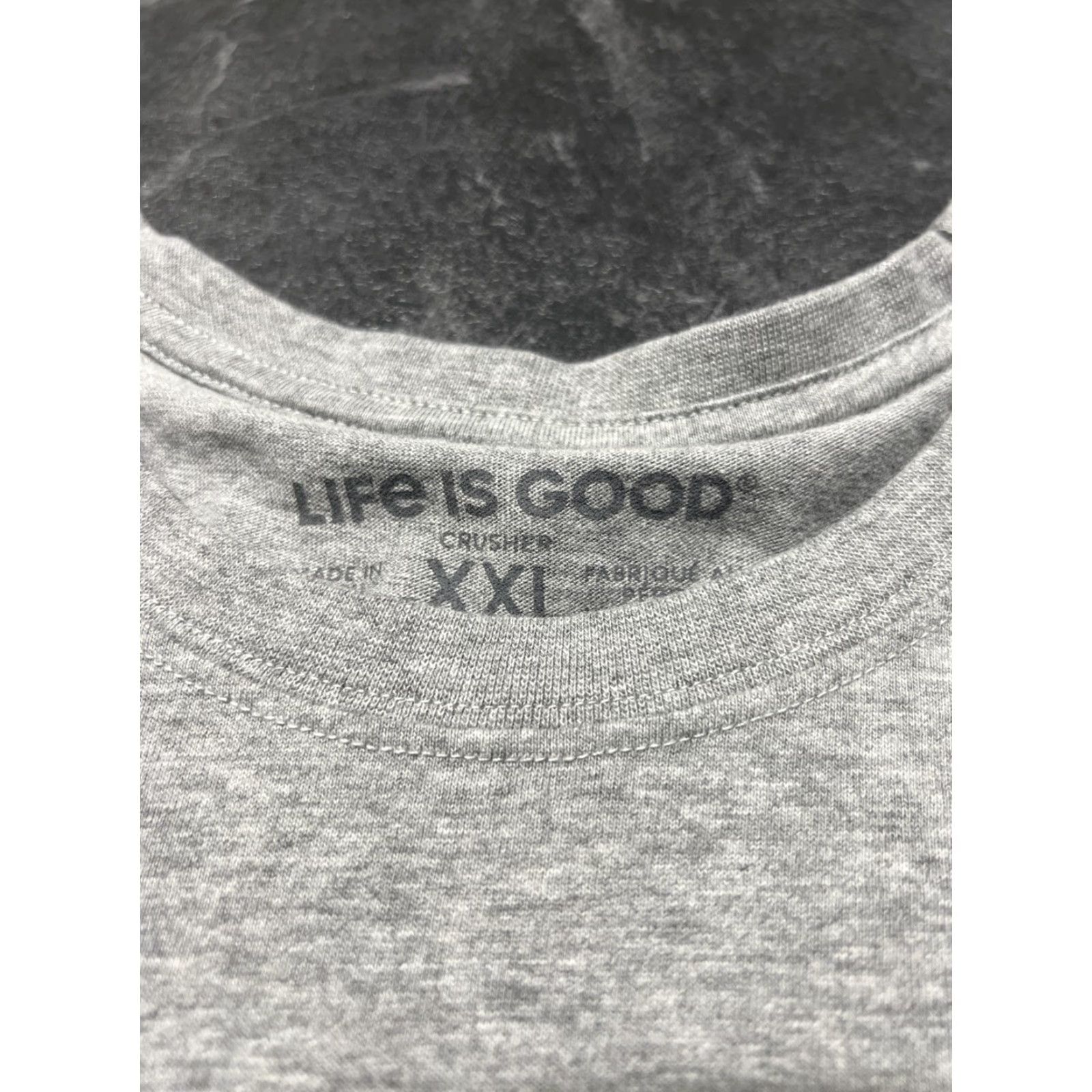Life is Good Life Is Good T-Shirt Long Sleeve XXL Gray Fish Life Is Good Time Spent Fishing Is Not Deducted From Lifespan Men Shirt 2XL Mens Size US XXL / EU 58 / 5 - 4 Thumbnail
