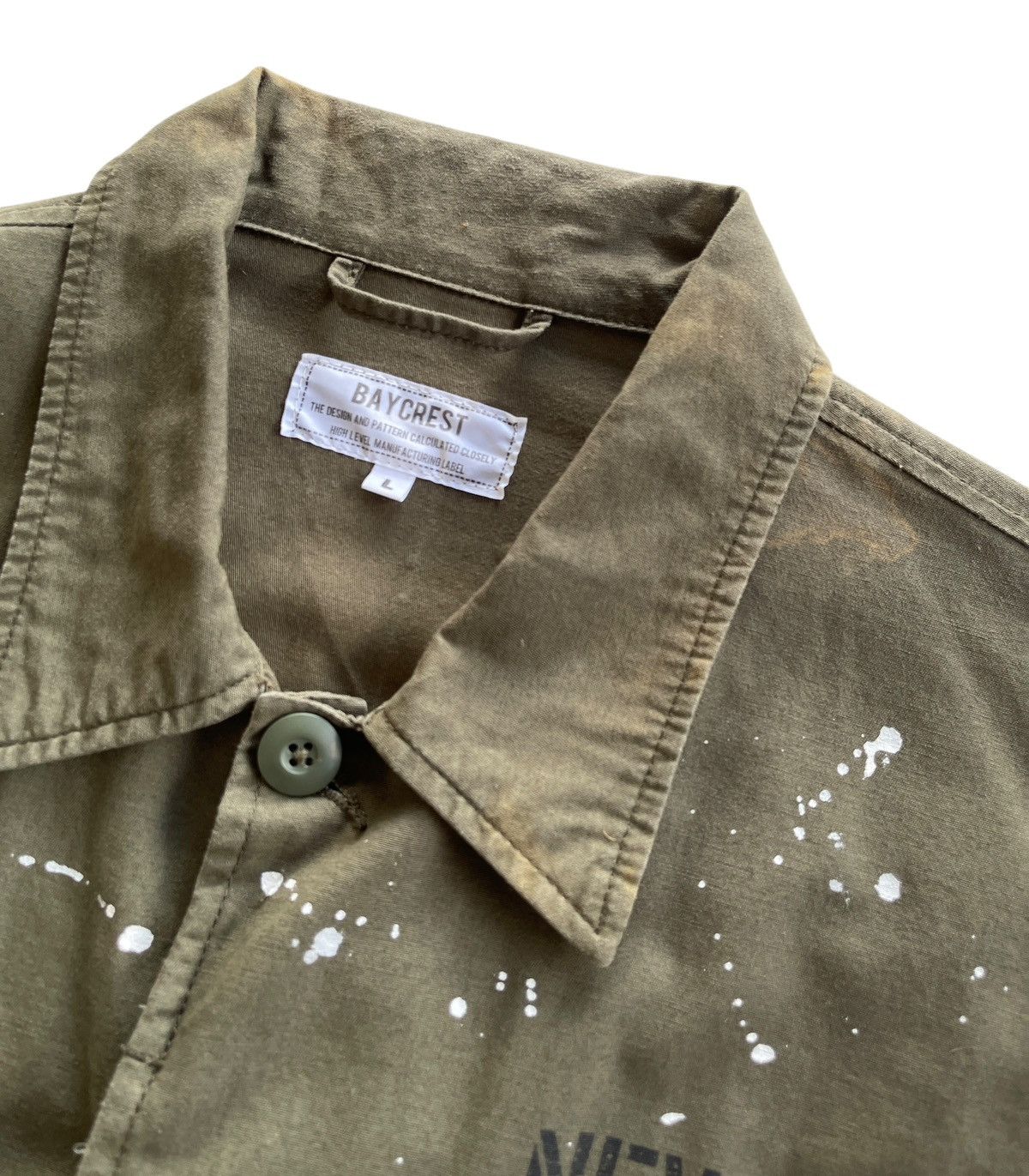 Japanese Brand Baycrest Paint Splash Fatique Field Jacket Size US L / EU 52-54 / 3 - 10 Thumbnail