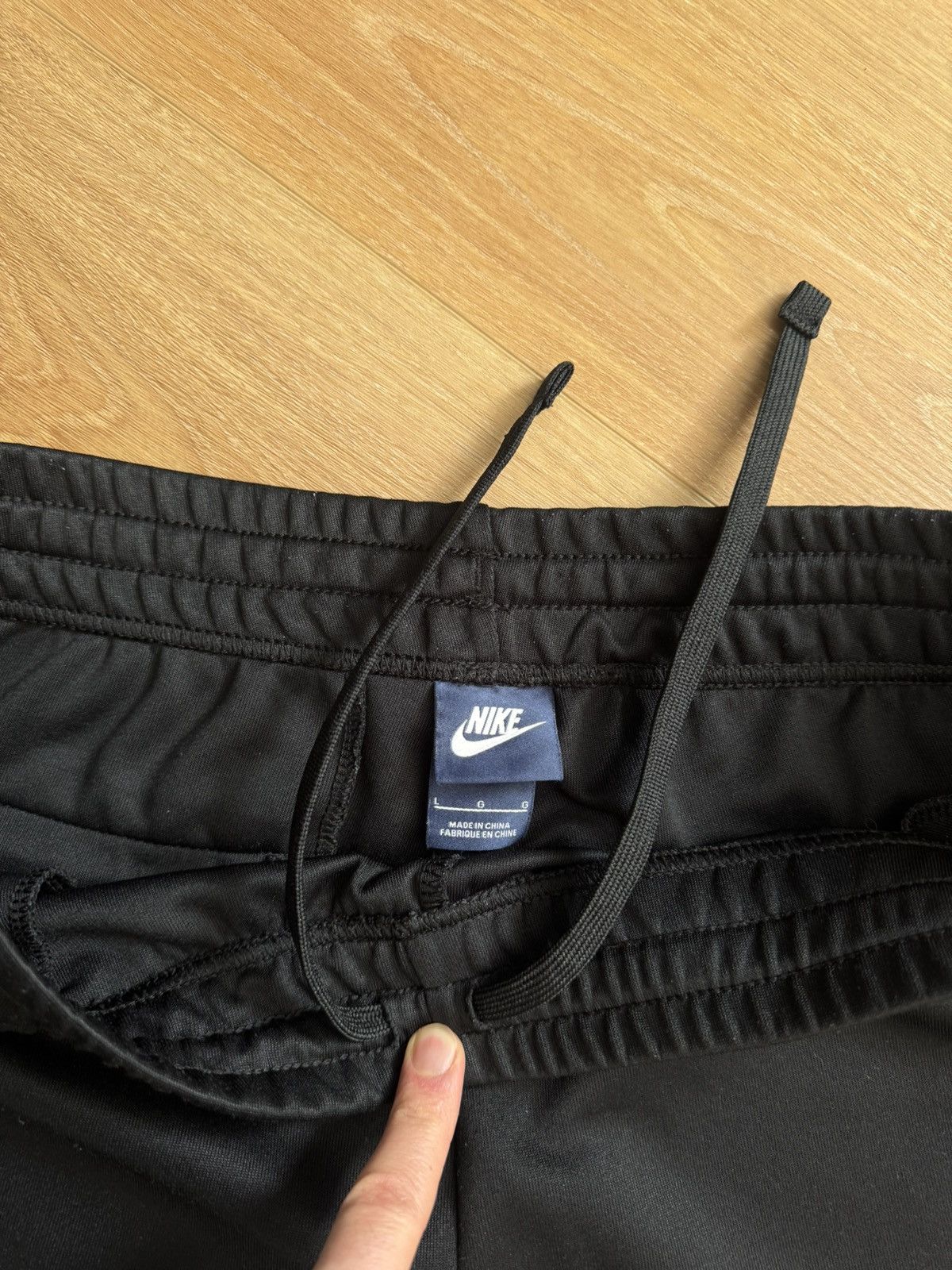 Nike Rare Vintage Baggy Nike Drill Track Pants Swoosh Air Y2K Size US 32 / EU 48 - 3 Thumbnail
