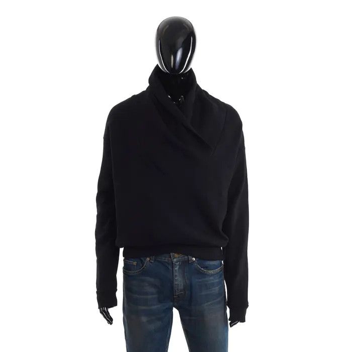 Saint Laurent Paris o1bcso1str0924 Shawl Neck Sweatshirt in Black Size US XS / EU 42 / 0 - 1 Thumbnail