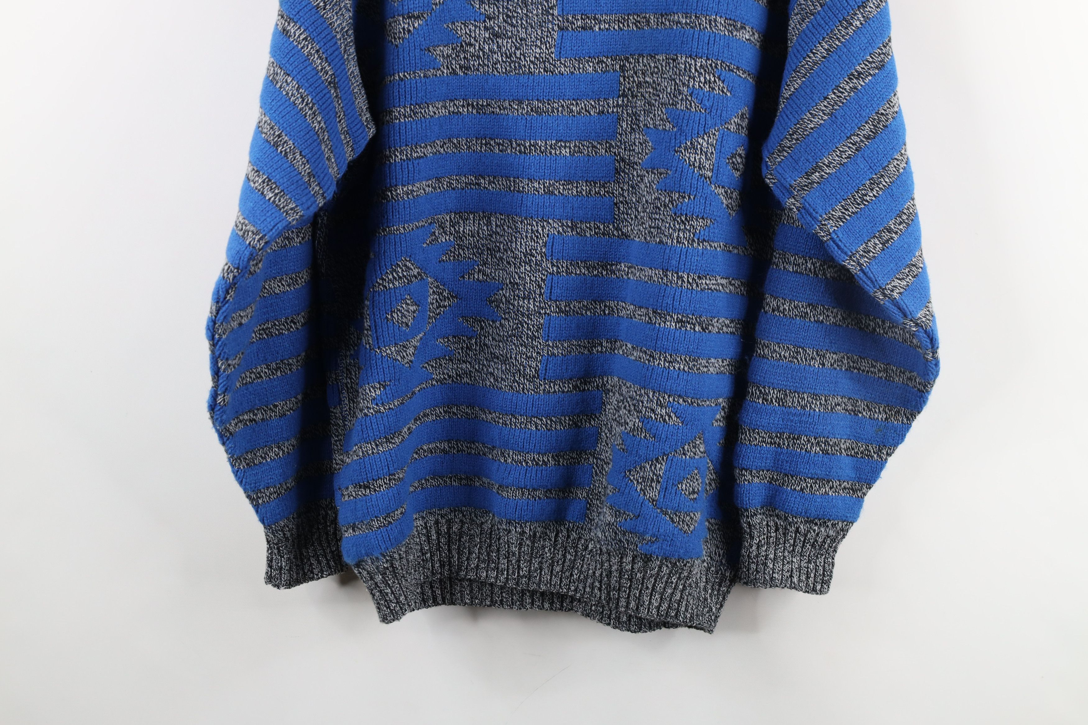 Vintage Vintage 90s Streetwear Fiesta Geometric Knit Sweater USA Size US S / EU 44-46 / 1 - 12 Thumbnail