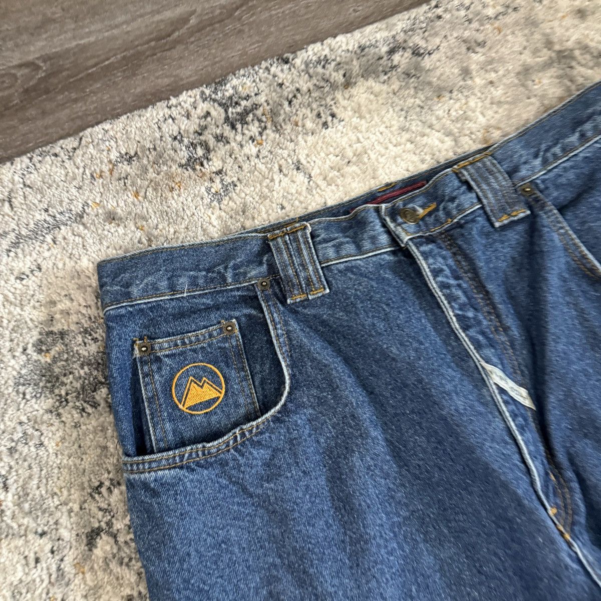 JNCO × Vintage Crazy Vintage y2k First down JNCO style baggy wide leg jeans Size US 36 / EU 52 - 5 Thumbnail