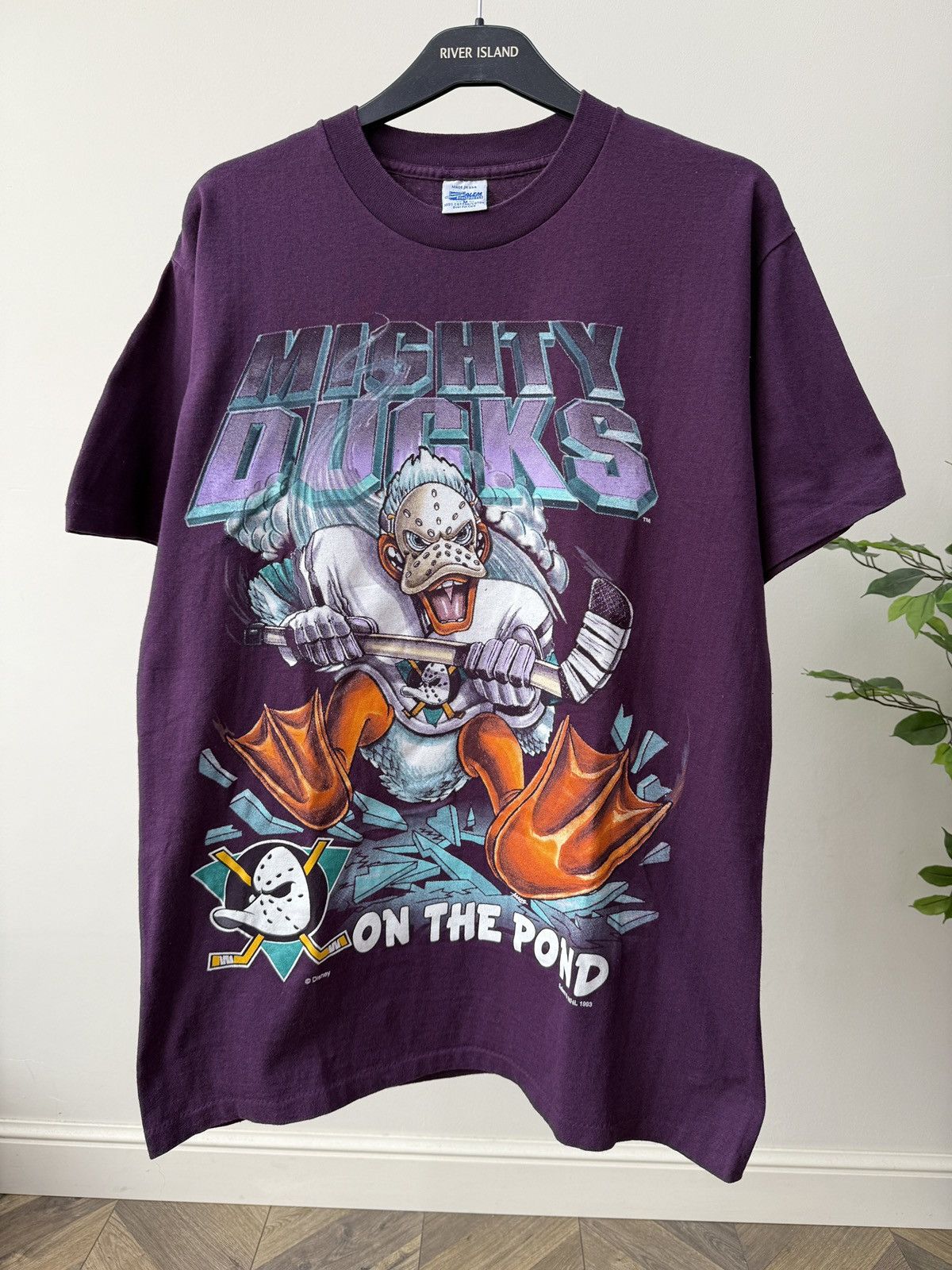 Other Vintage 1993 Salem Anaheim Mighty Ducks On The Pond T-Shirt Size US M / EU 48-50 / 2 - 4 Thumbnail