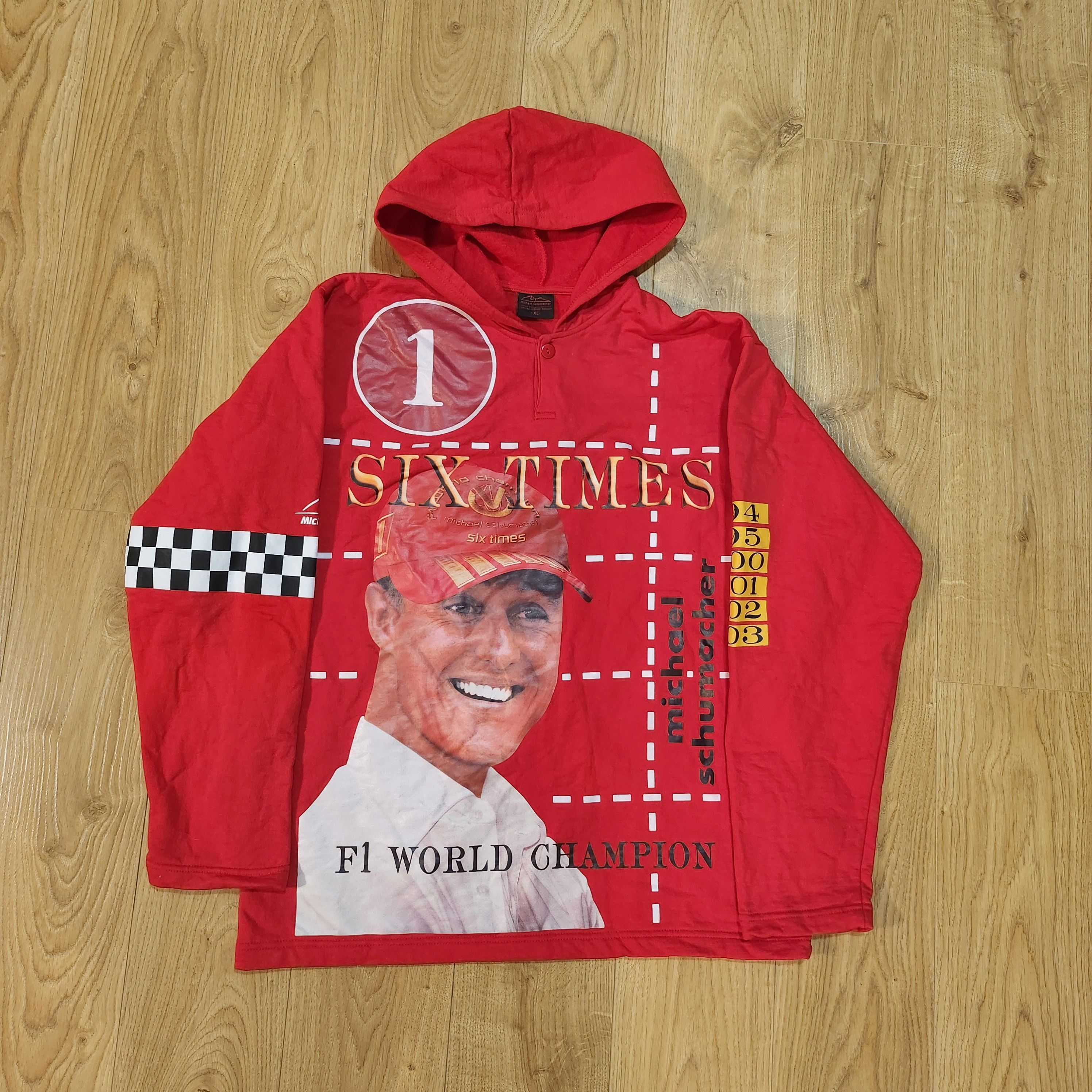 Ferrari × Formula 1 Vintage Michael Schumacher 2003 Champion Ferrari Hoodie Size US XL / EU 56 / 4 - 1 Thumbnail