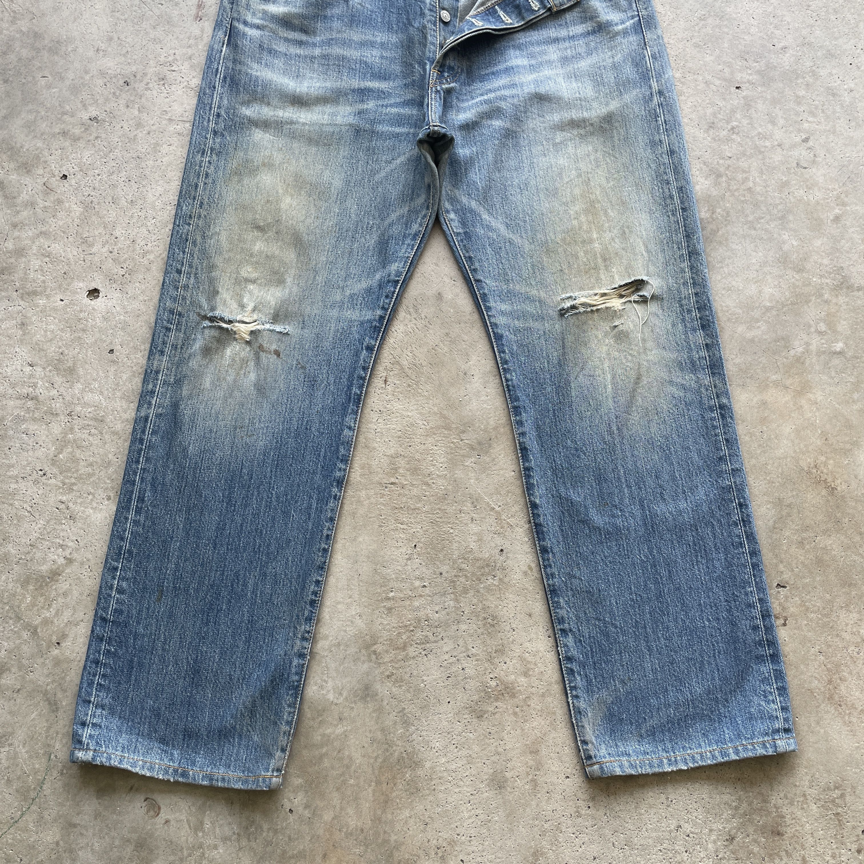 Levi's VINTAGE LEVI’S 501 MUDWASH DISTRESSED JEANS FADED PANTS W37 Size US 37 - 4 Thumbnail