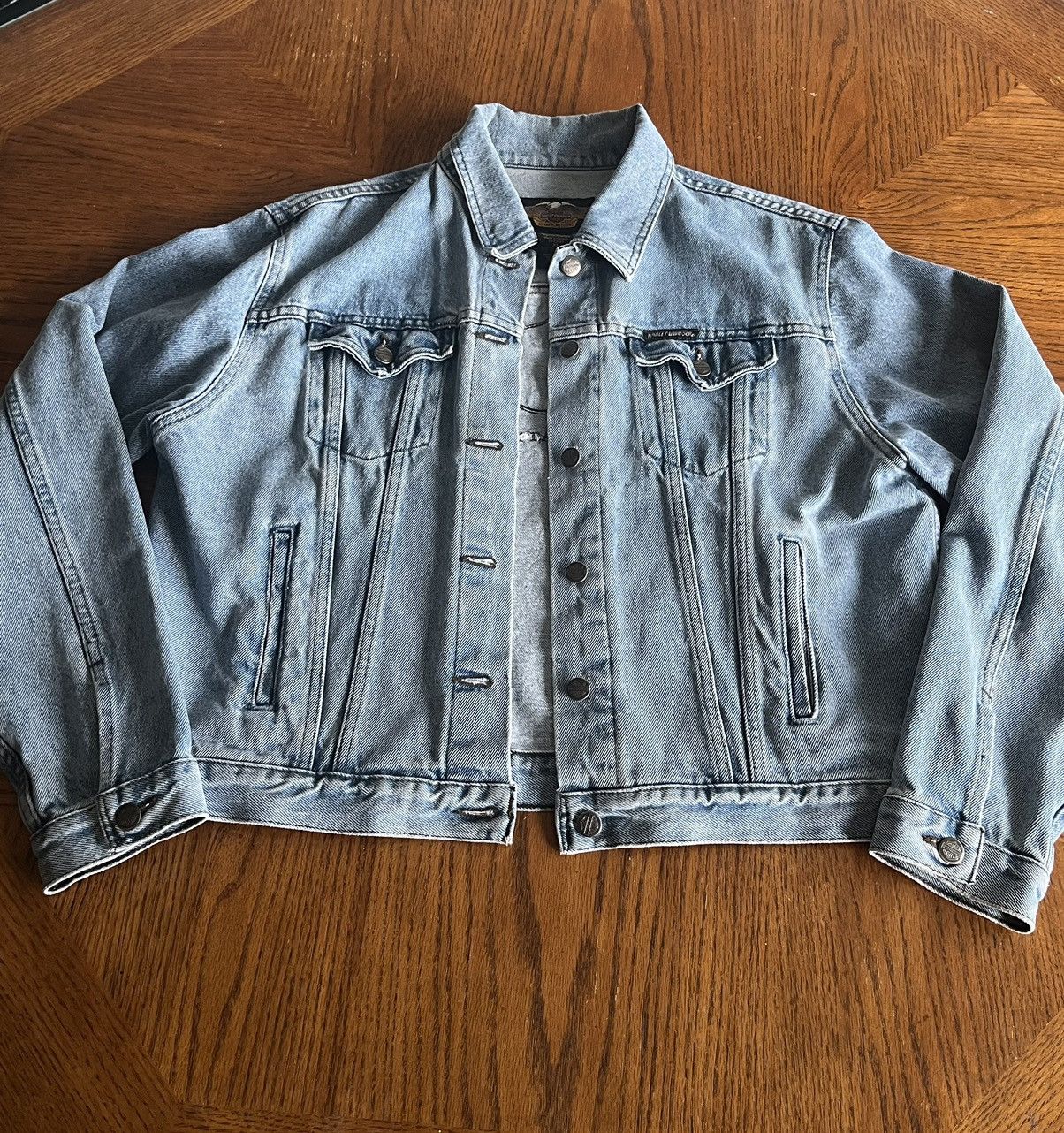 Harley Davidson 2003 Harley Davidson 100 Year Anniversary Jean Jacket Size M Size US M / EU 48-50 / 2 - 1 Thumbnail
