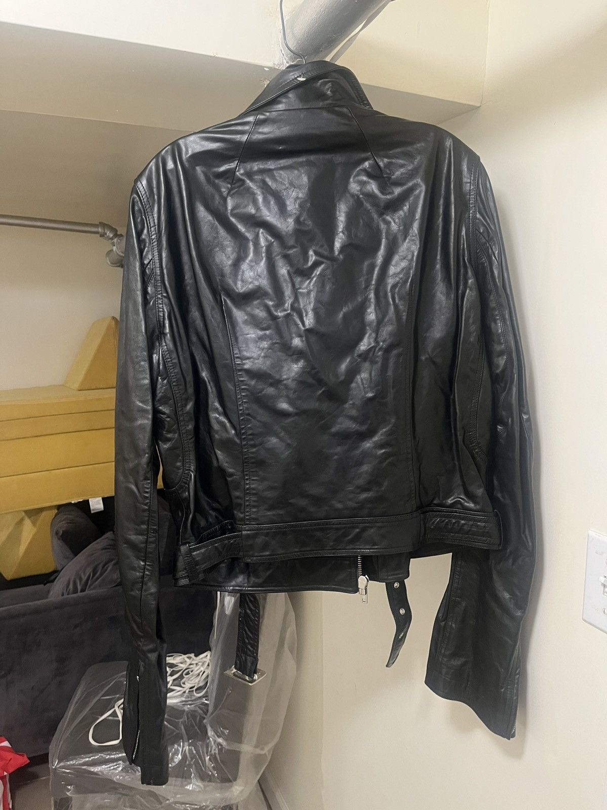 Rick Owens Rick Owens Lukes Stooges Leather Jacket Sz 52 Size US L / EU 52-54 / 3 - 6 Thumbnail