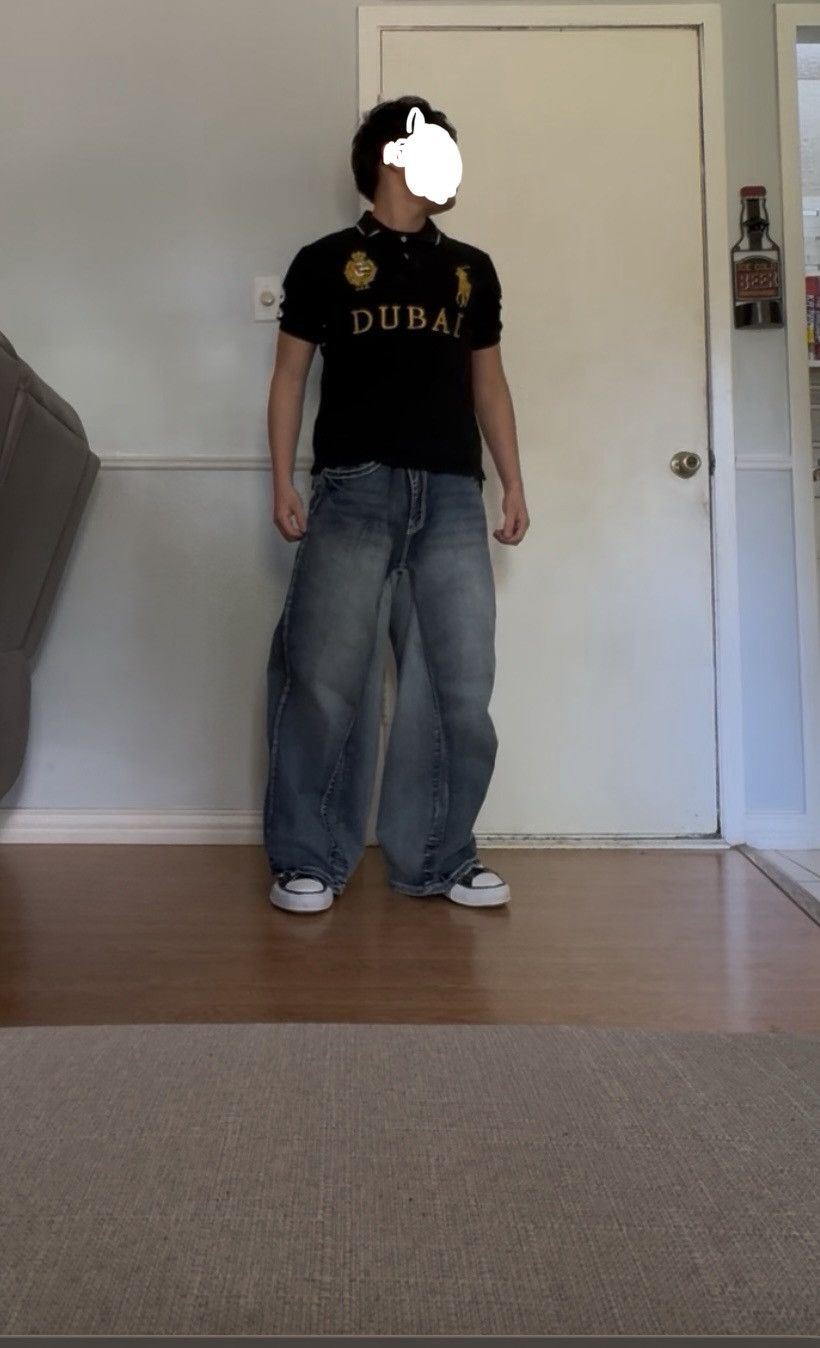 Other Brand new custom True Luck baggy denim jeans Size US 34 / EU 50 - 1 Thumbnail