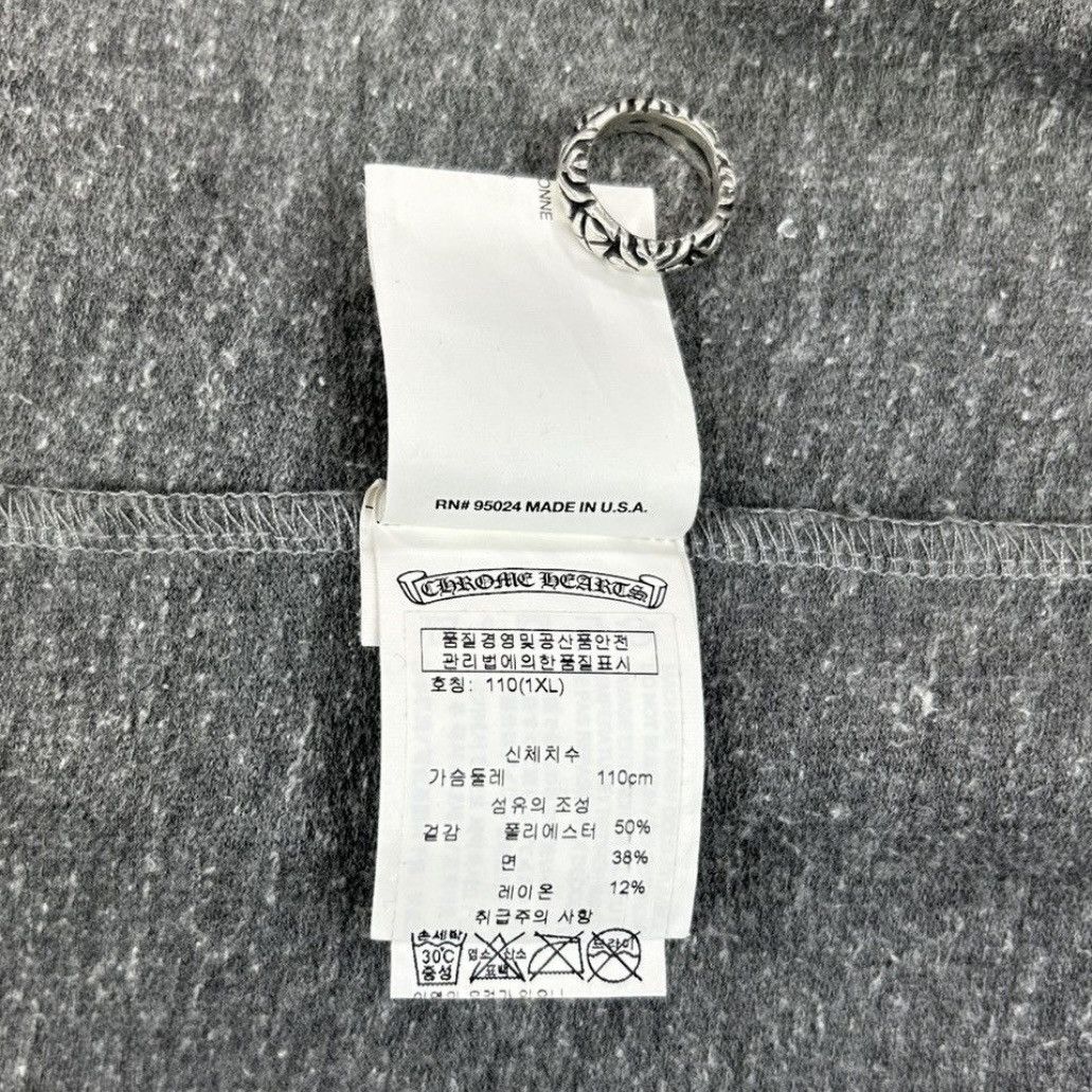 Chrome Hearts Chrome Hearts 'Cross' Graphic Dagger Full-Zip Grey Hoodie Size XL / US 12-14 / IT 48-50 - 9 Thumbnail