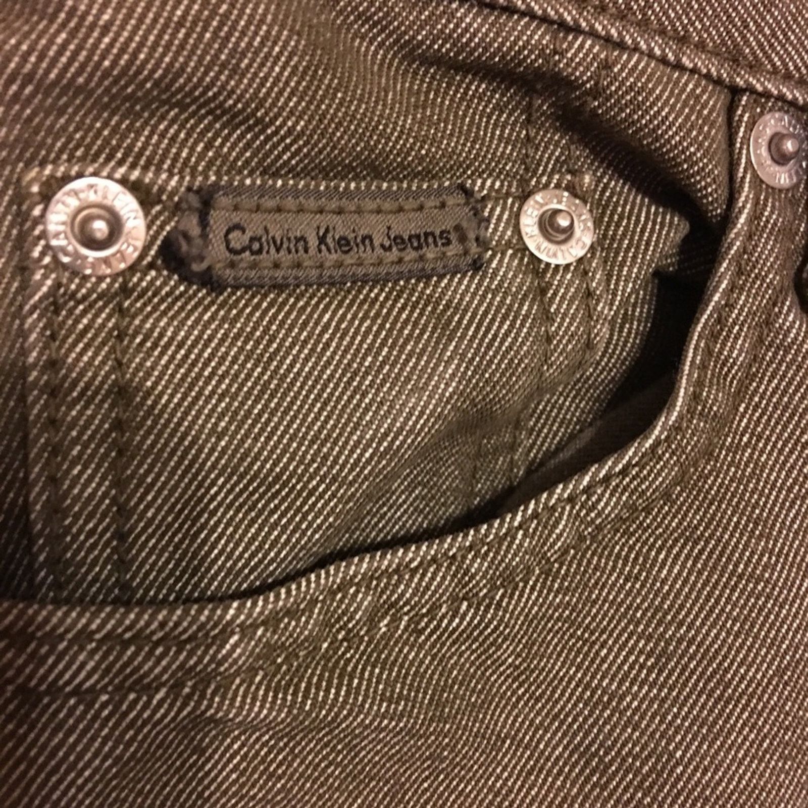 Calvin Klein Calvin Klein army green jeans NWOT 8 Size 30" / US 8 / IT 44 - 3 Thumbnail