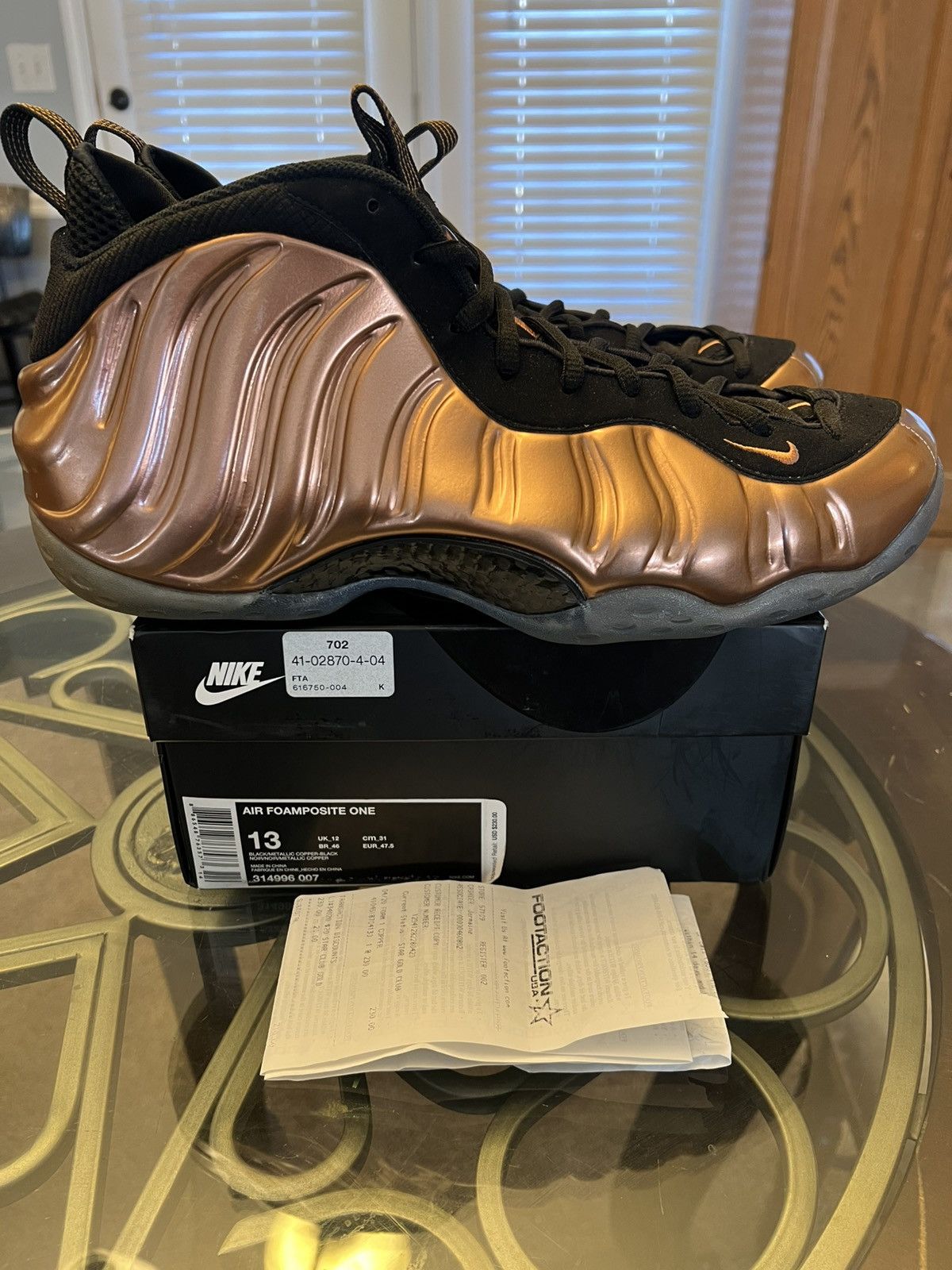 Nike Foamposite One “Copper” 2017 Size US 13 / EU 46 - 4 Thumbnail