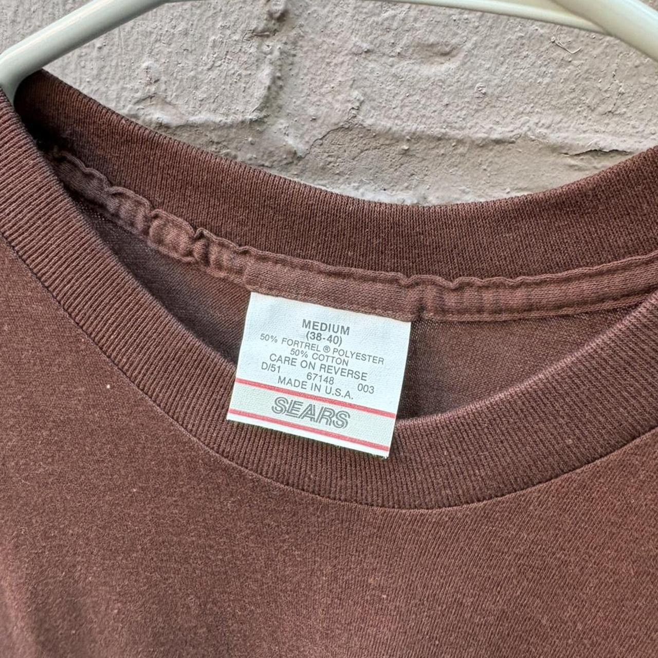 Sears 70s Brown Sears Selvedge Pocket Paper Thin Single Stitch Tee Size US M / EU 48-50 / 2 - 5 Thumbnail