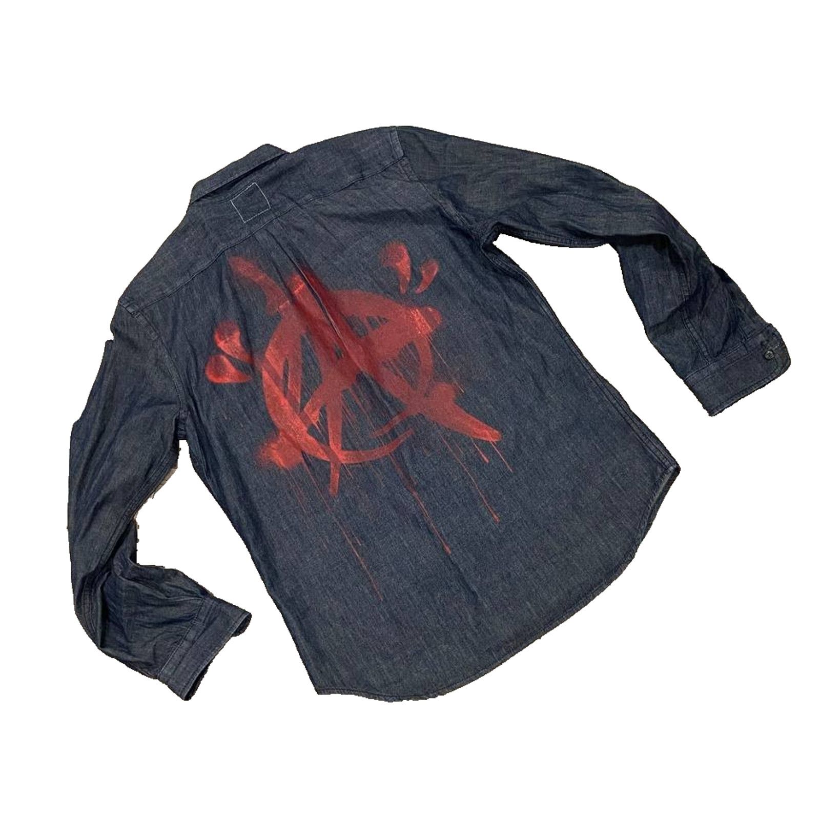 Other Punk LA Anarchy Denim Landscape Button Up Metal Grunge M Size US M / EU 48-50 / 2 - 4 Thumbnail