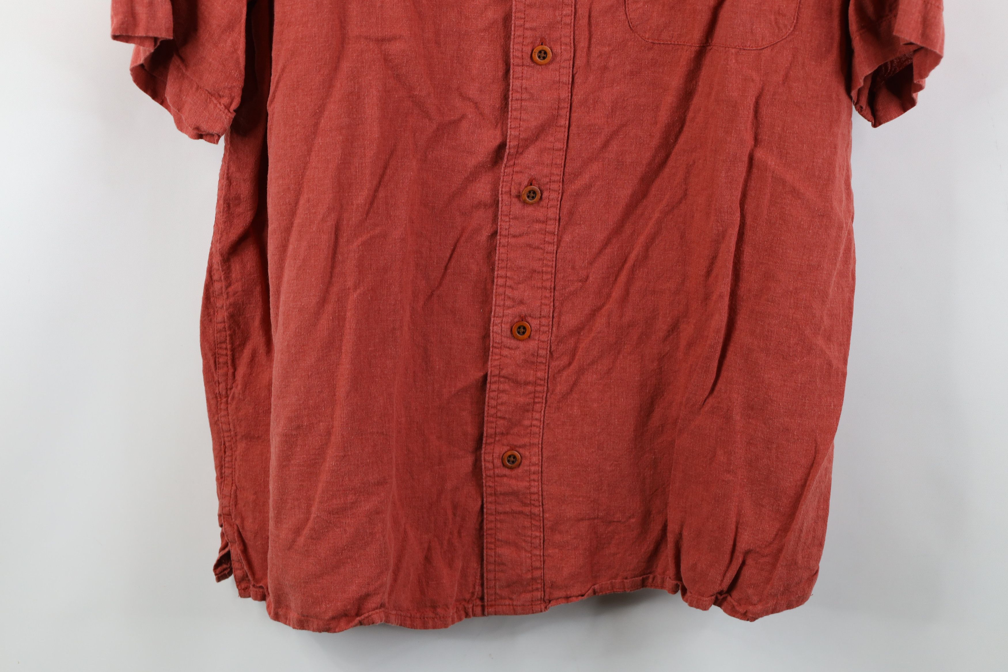 Orvis Vintage Y2K Orvis Blend Short Sleeve Button Shirt Orange Size US L / EU 52-54 / 3 - 3 Thumbnail