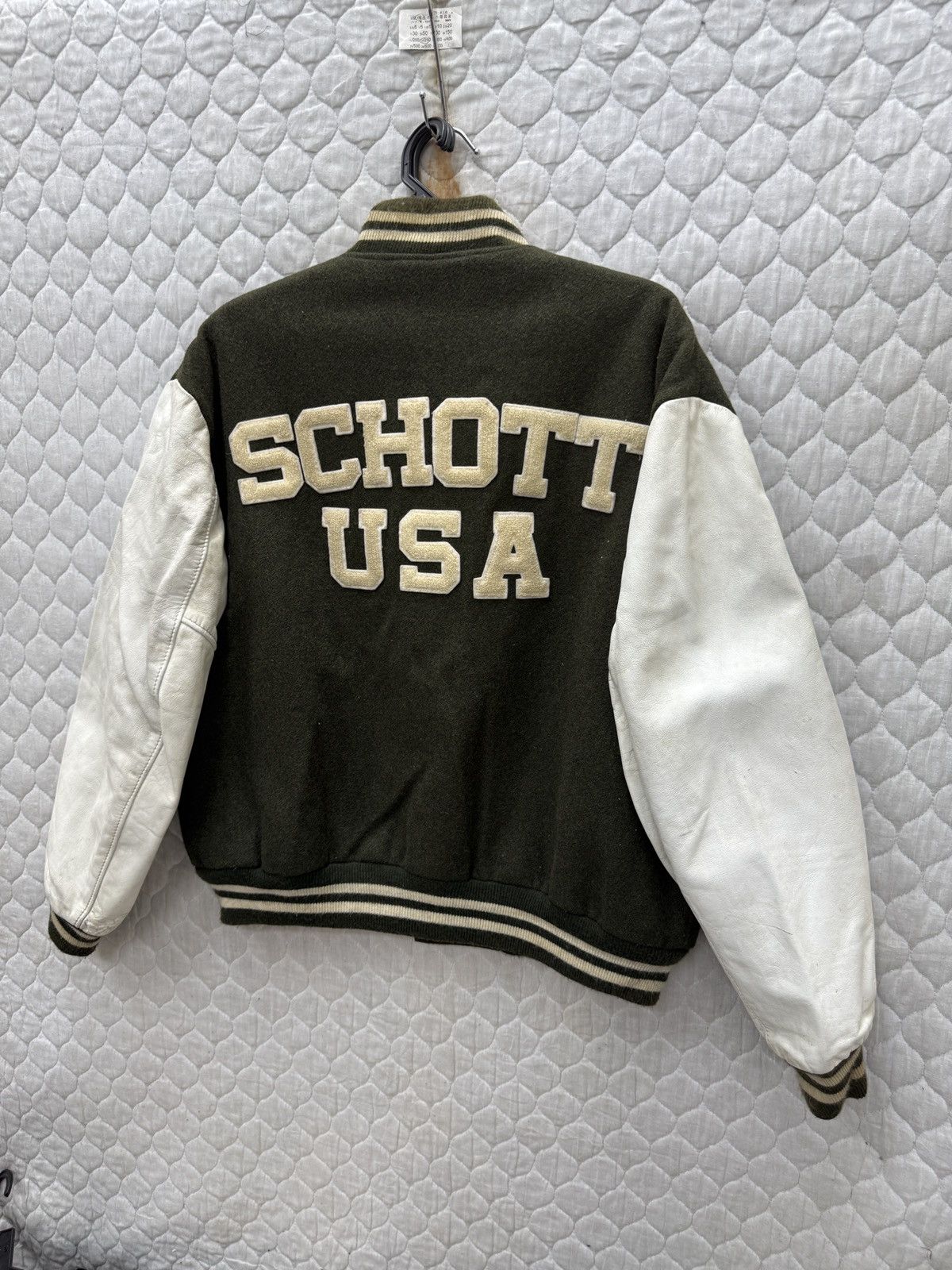 Schott 🔥🔥🔥ARCHIVE VTG SCHOTT USA VARSITY JACKET Size US L / EU 52-54 / 3 - 3 Thumbnail