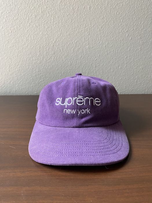 Supreme SUPREME Classic Logo 6 Panel Hat Cap PURPLE S/S 2018 | Grailed