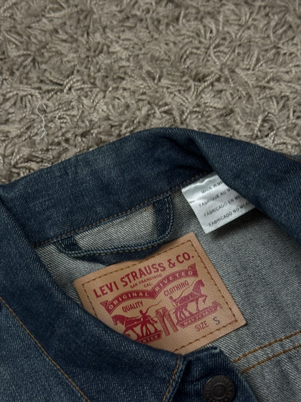 Vintage Denim jacket blazer Levis 00s original casual item Size S / US 4 / IT 40 - 3 Thumbnail