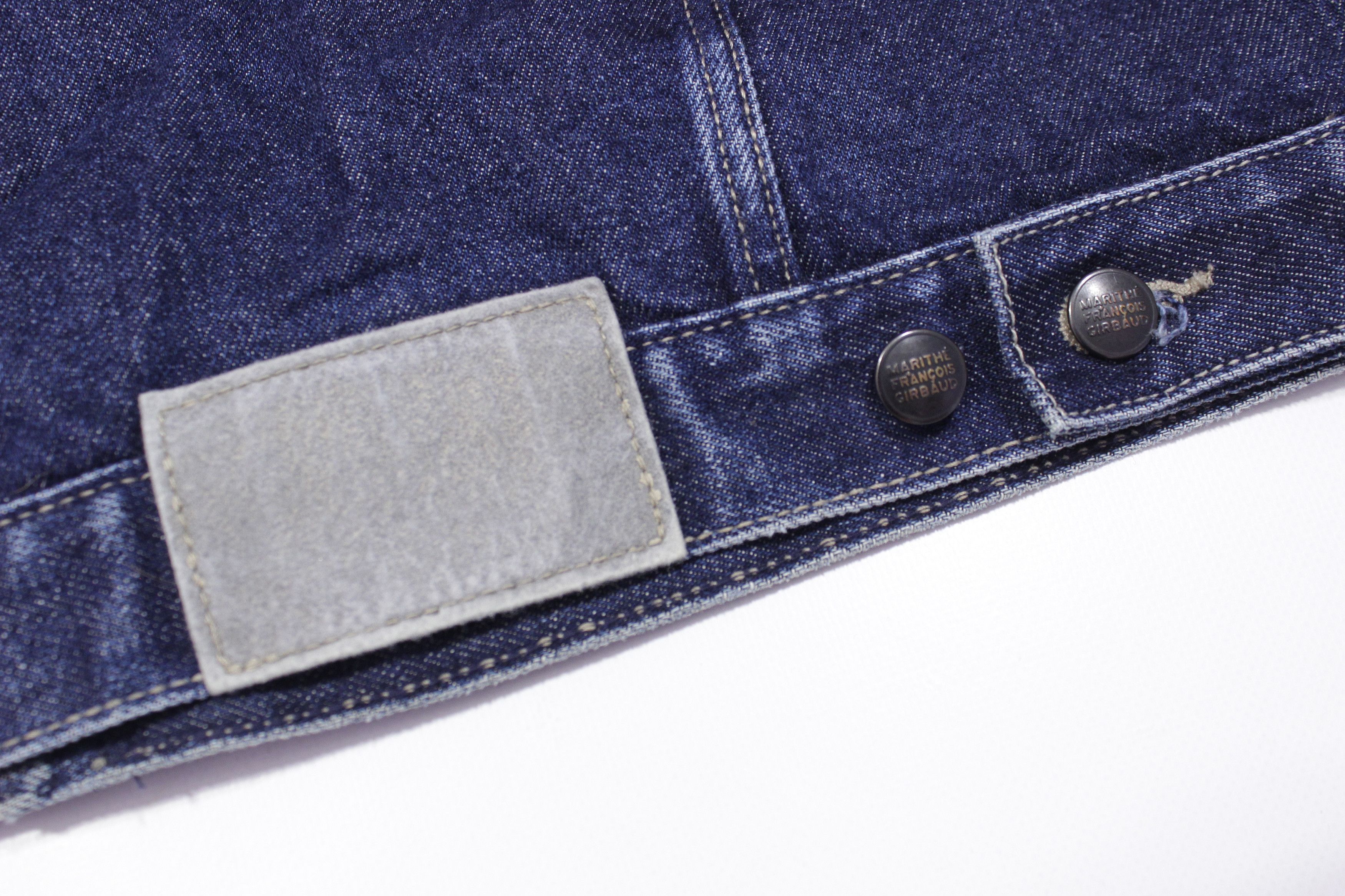 Marithe + Francois Girbaud Denim Faded Trucker Jacket Vintage Size US M / EU 48-50 / 2 - 6 Thumbnail