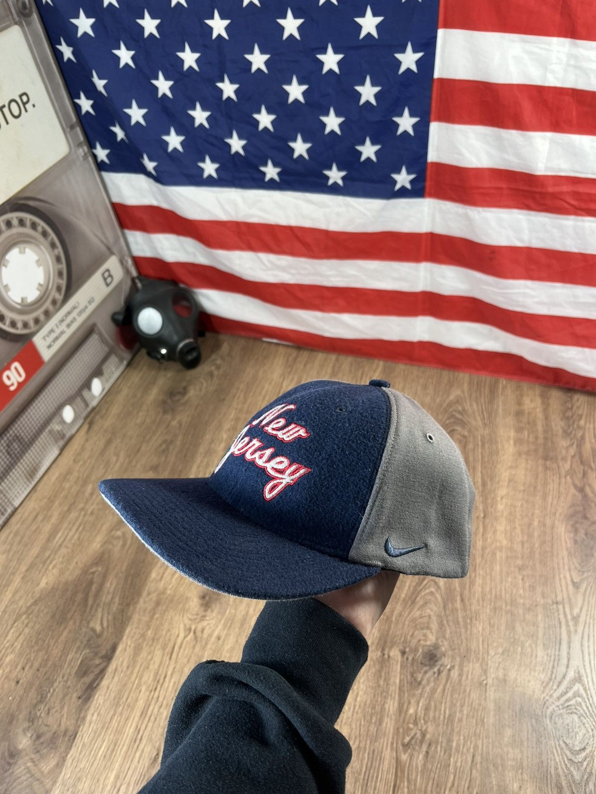 Vintage Vintage Nike New Jersey Hat Size M Size ONE SIZE - 8 Thumbnail