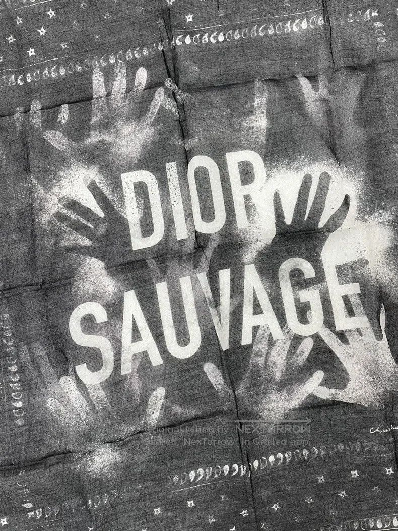 Dior Dior Black and white printed silk scarf Size ONE SIZE - 2 Thumbnail