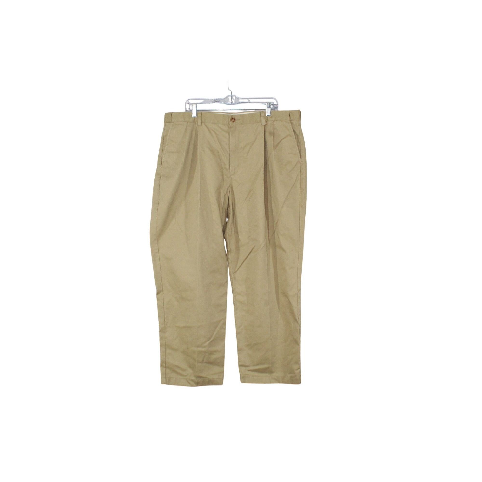 L.L. Bean LL Bean Men Wrinkle Free Chinos Hidden Comfort Khaki Dress Size US 42 / EU 58 - 1 Thumbnail