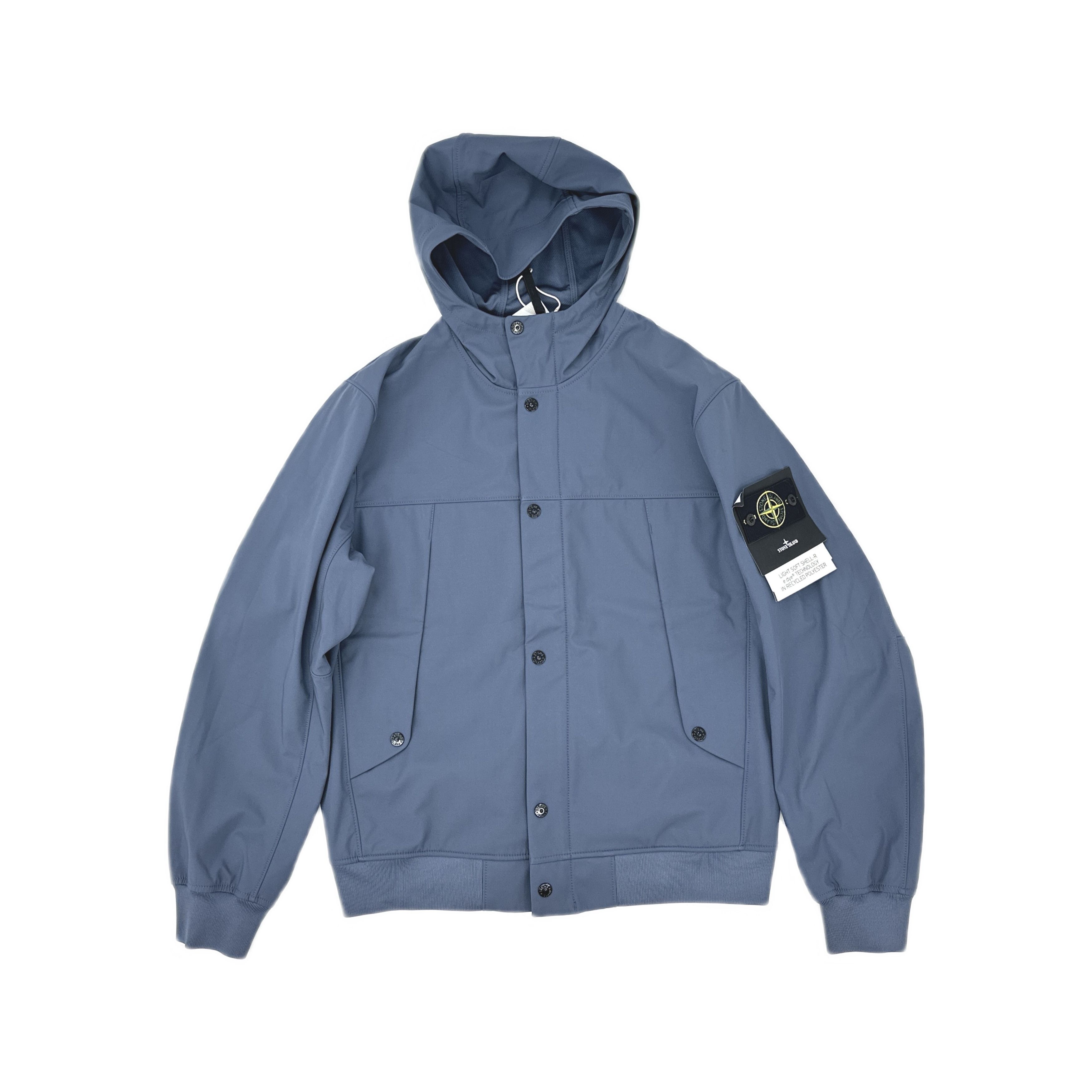 Stone Island Stone Island Light Soft Shell-R Hooded Jacket Size M Size US M / EU 48-50 / 2 - 1 Thumbnail