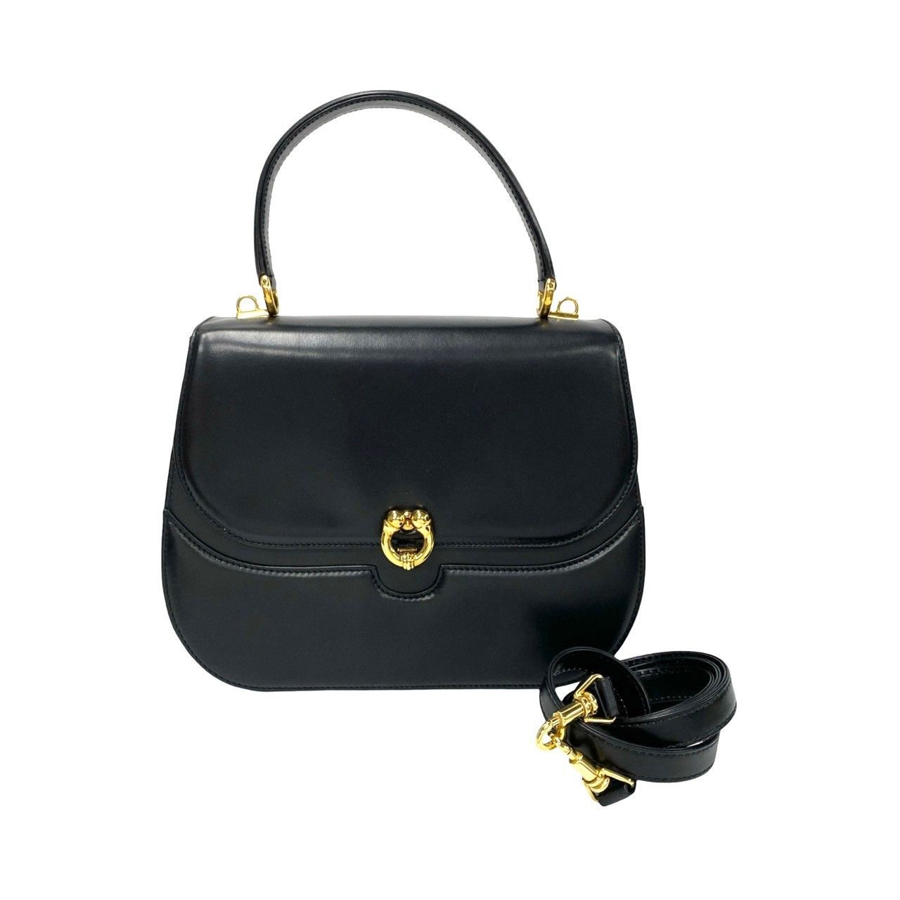 Gucci Gucci Leather Top Handle Bag Leather Handbag in Very Good Condition Size ONE SIZE - 1 Thumbnail