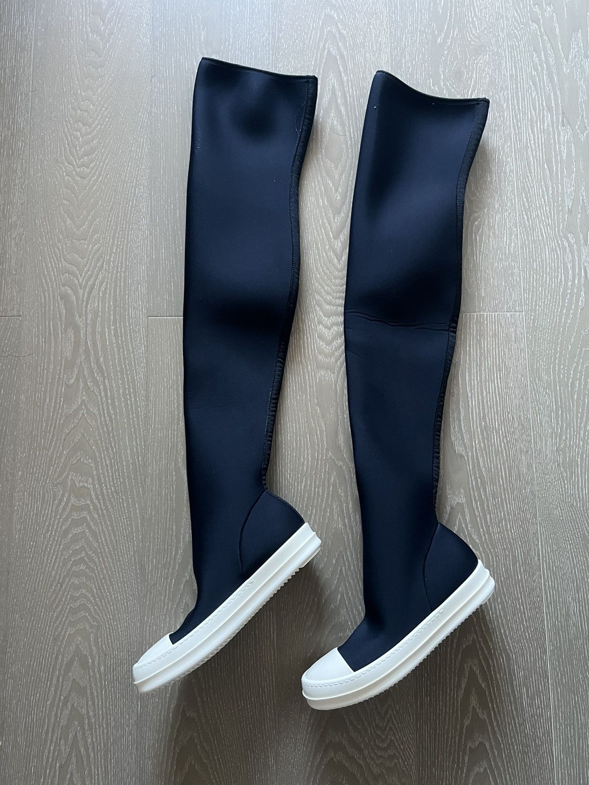 Rick Owens Drkshdw Rick owens drkshdw ramones thigh high sock sz36 Size US 6 / IT 36 - 3 Thumbnail