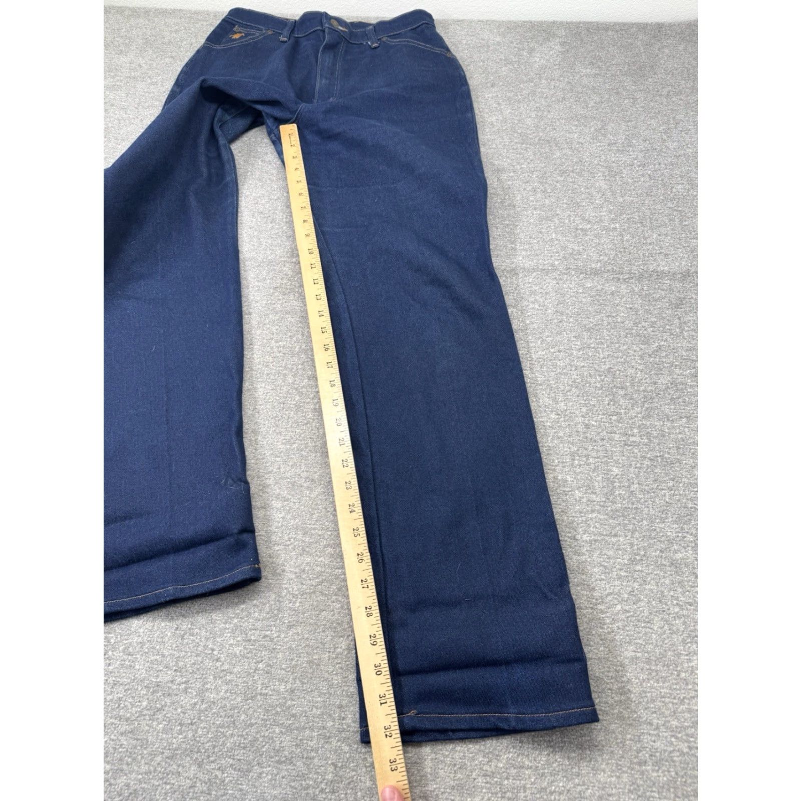 Wrangler VINTAGE Wrangler Misses Jeans 14 Blue Full Fit High Rise Denim Pony VTG 80s 30x32 Women Jeans Size 36" / US 14 / IT 50 - 3 Thumbnail