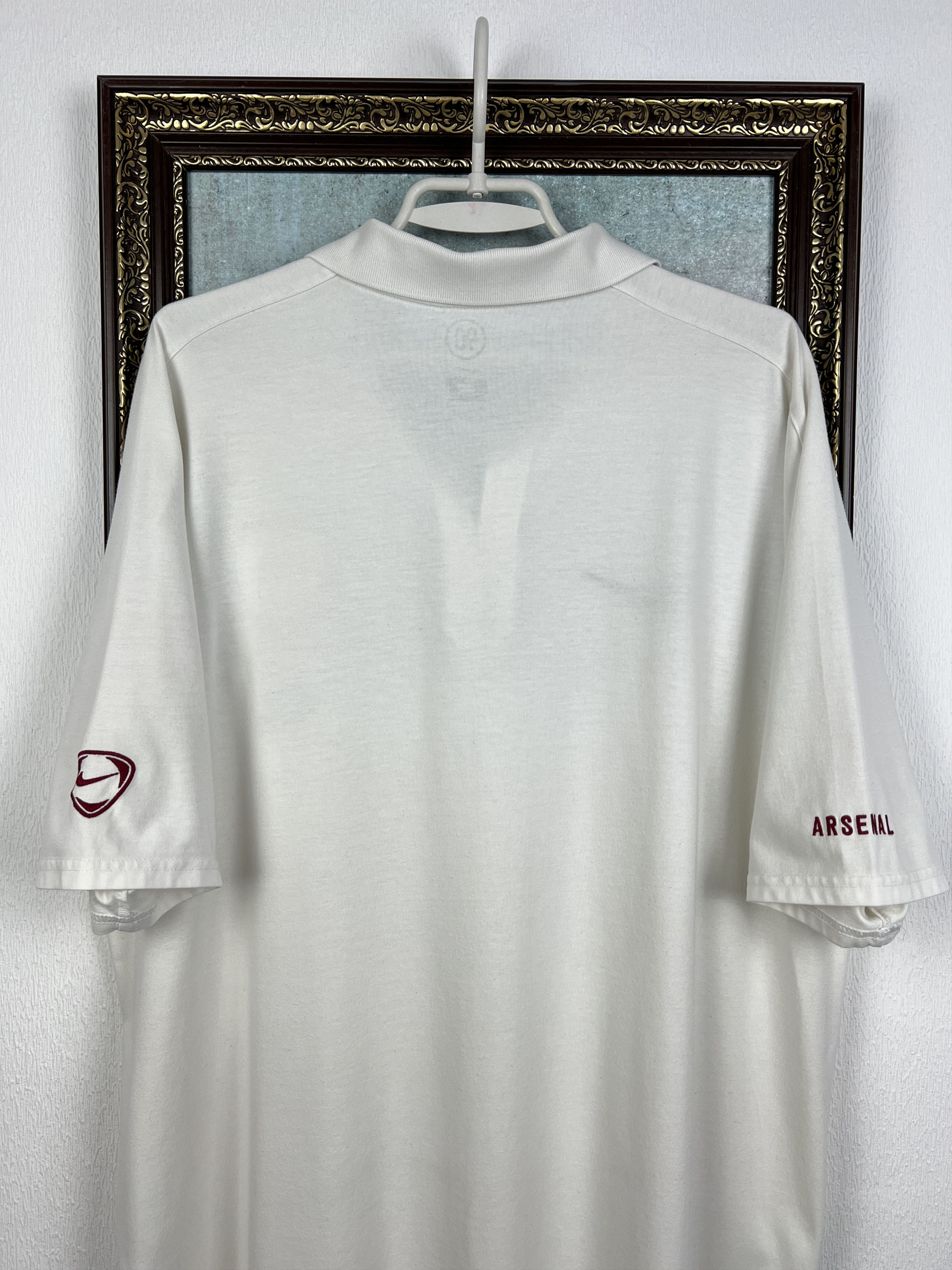 Nike Vintage Arsenal Football Shirt Polo Soccer Jersey Gunners Size US XL / EU 56 / 4 - 10 Thumbnail