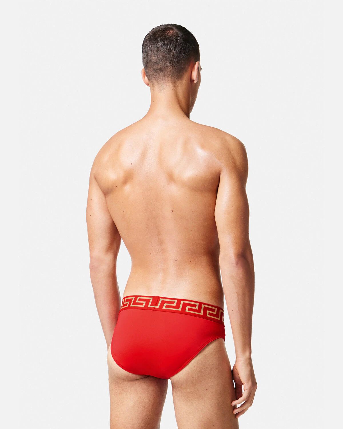 Versace VERSACE red swim briefs w barocco print inside 8 3XL Size US 40 / EU 56 - 3 Thumbnail