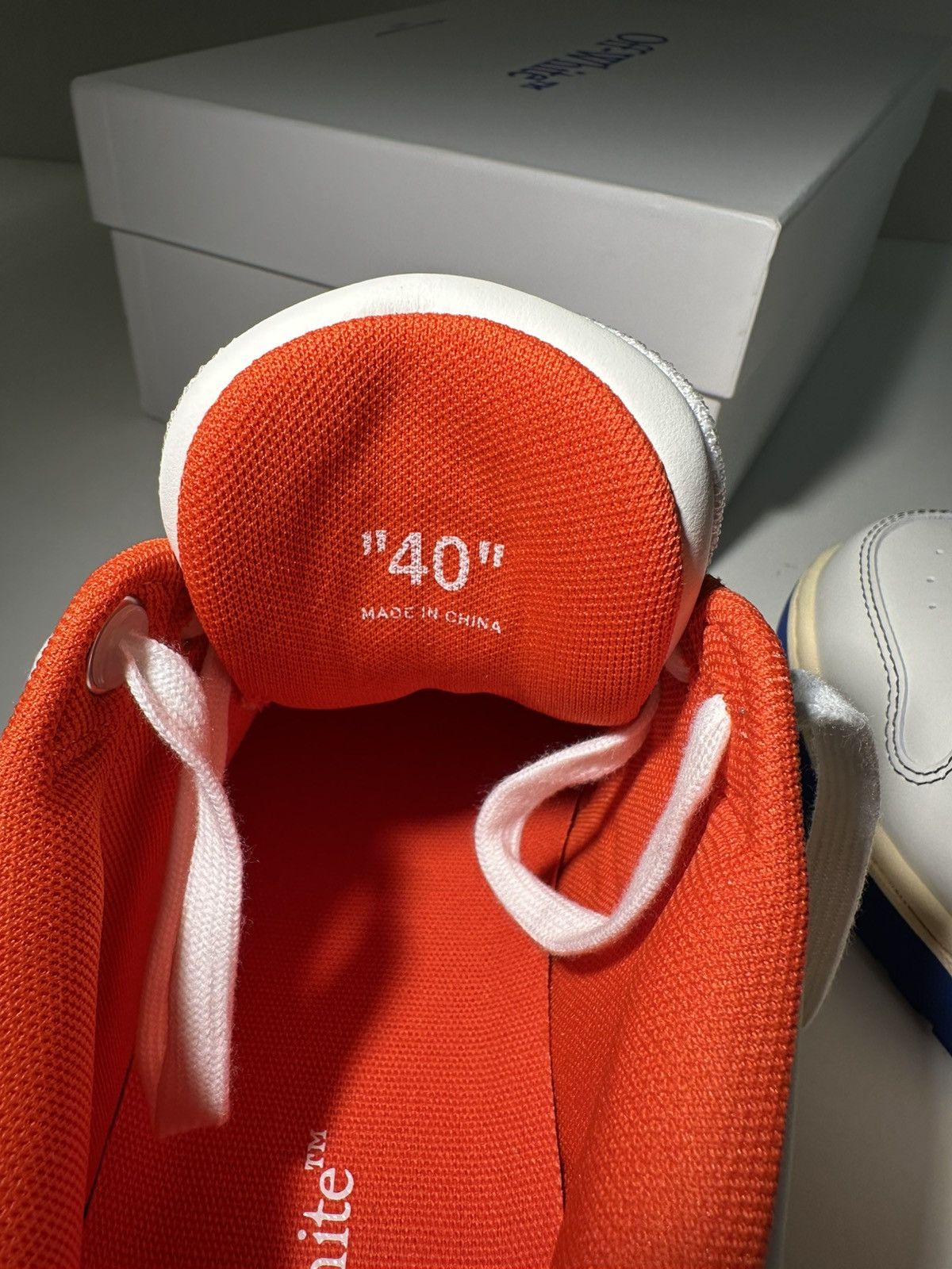 Off-White OFF-WHITE Out Of Office (White Orange Blue Contrast) Size US 7 / EU 40 - 6 Thumbnail