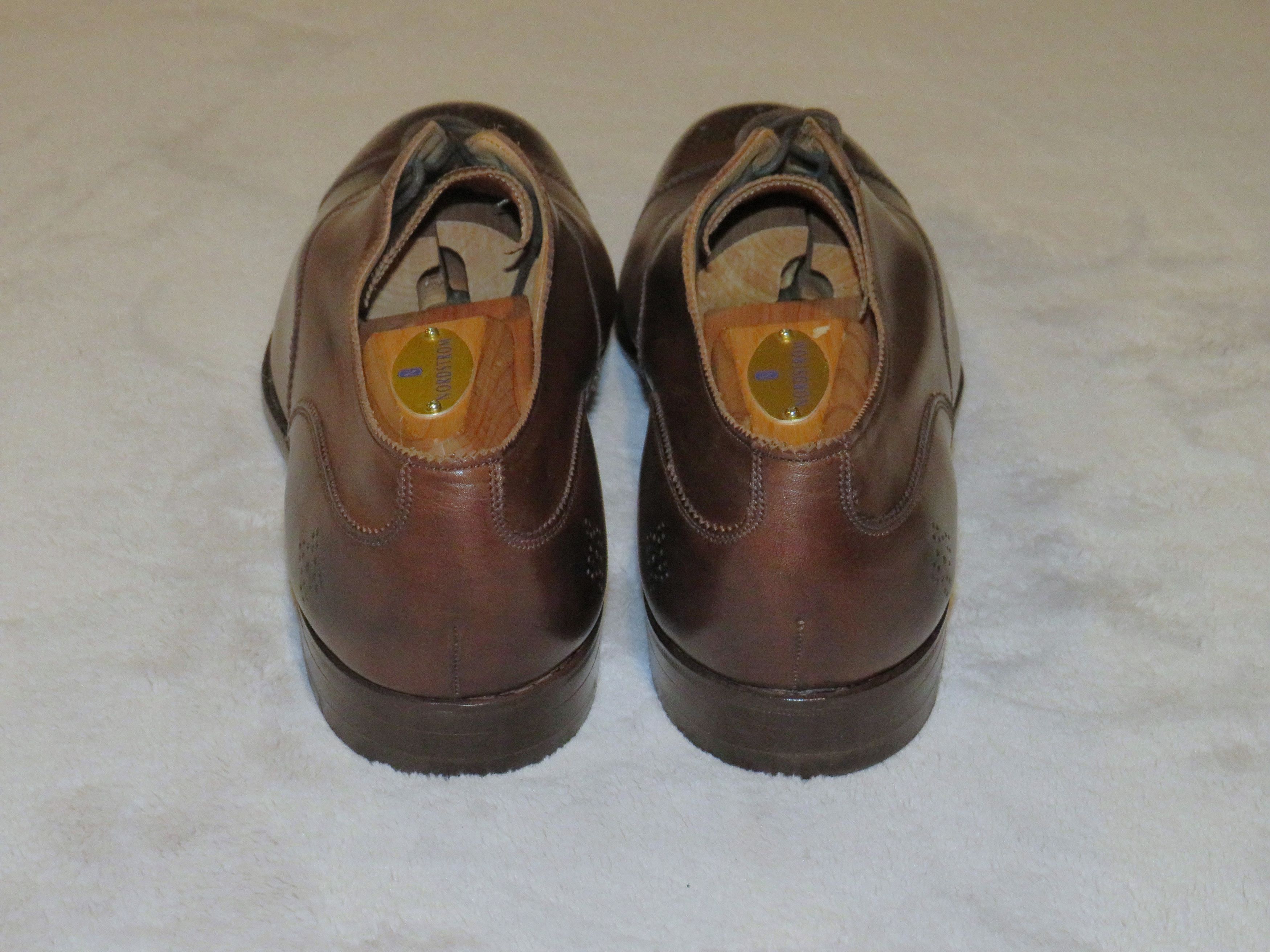Edward Green × Paul Stuart Deadstock Dark Oak Antique Medallio Oxfords 8.5D NWT NOS Size US 8.5 / EU 41-42 - 7 Thumbnail