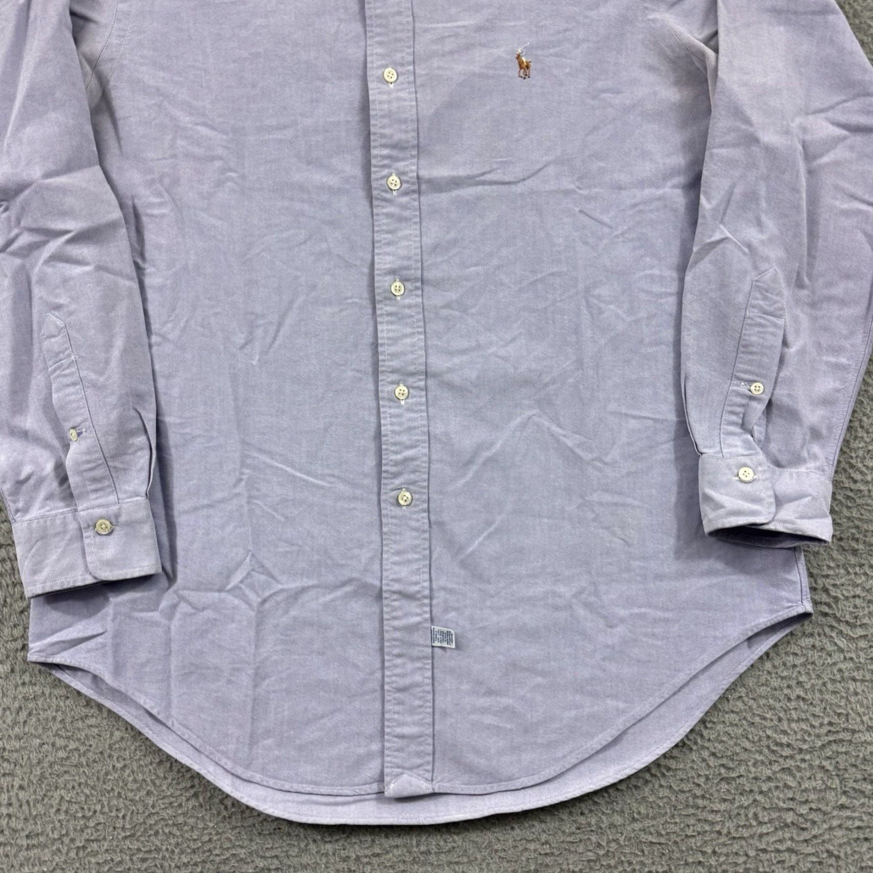 Polo Ralph Lauren VINTAGE Polo Ralph Lauren Shirt Mens Large Purple Button Long Sleeve Preppy Pony Size US L / EU 52-54 / 3 - 2 Thumbnail
