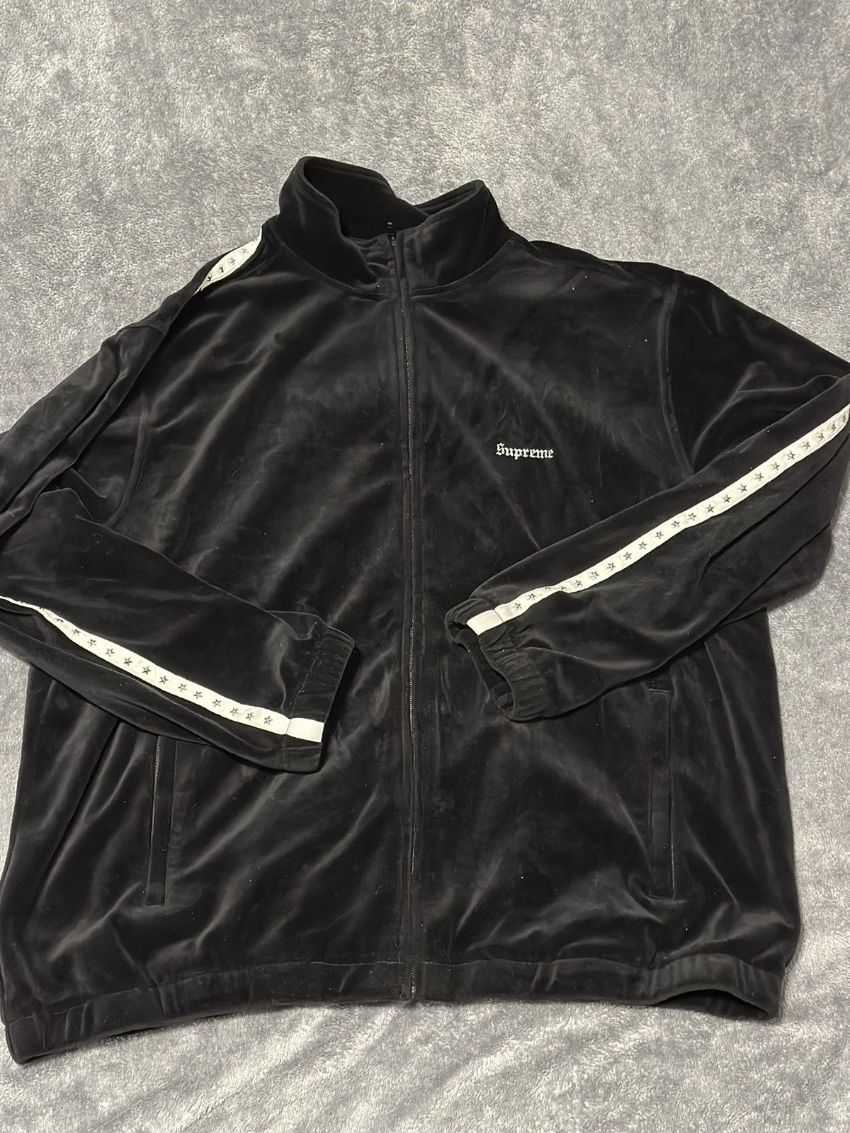 Supreme Supreme Velour Star Studded Track Jacket | Grailed