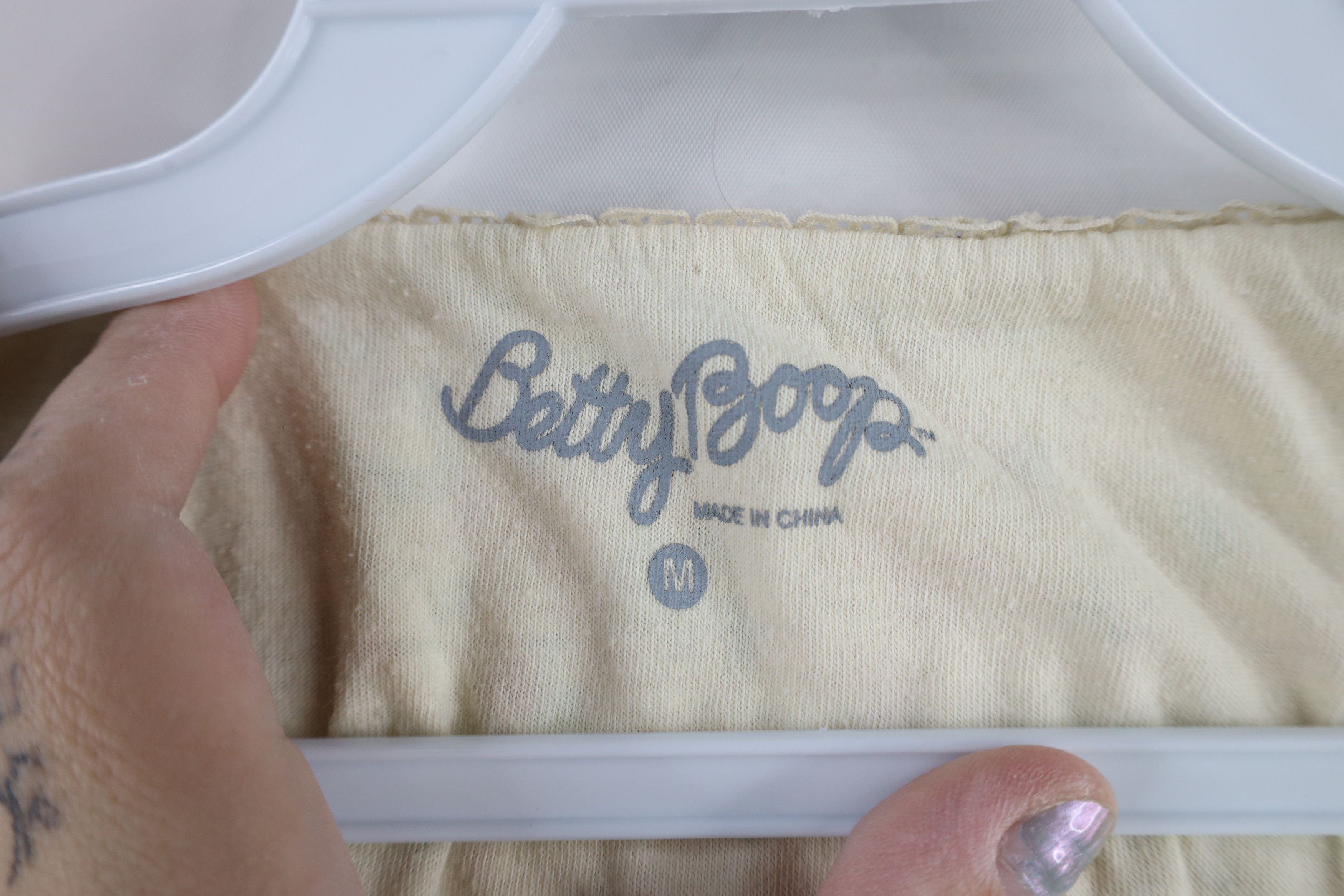 Vintage Vintage Betty Boop Womens Medium Flower Heart All Over Print Size M / US 6-8 / IT 42-44 - 9 Thumbnail