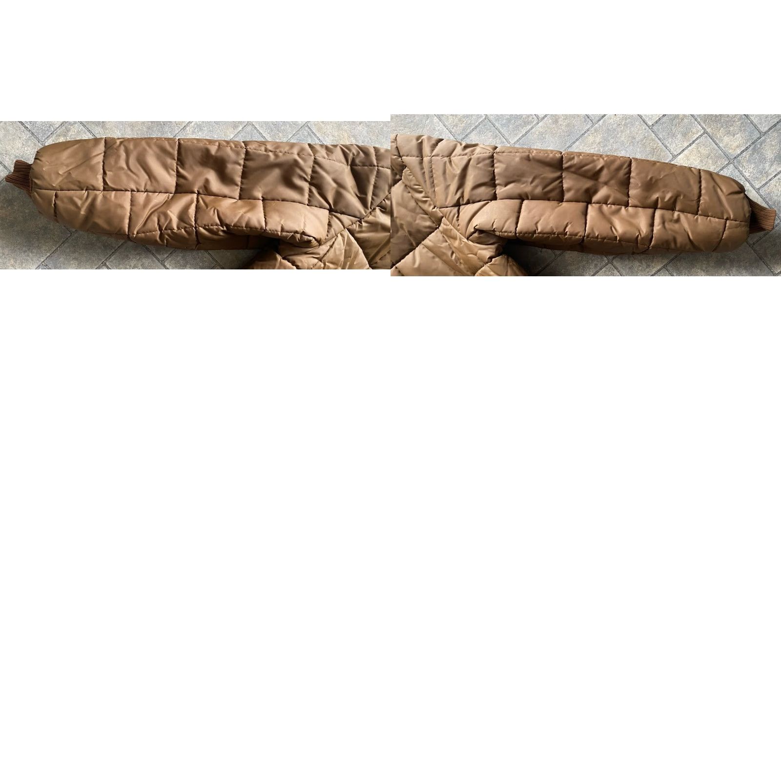 Vintage VINTAGE Cal Craft? 1970s Army Brown Quilted Jacket XL Pockets Zip Men Regular Size Brown Coat - Men XL Vintage Size US XL / EU 56 / 4 - 11 Thumbnail