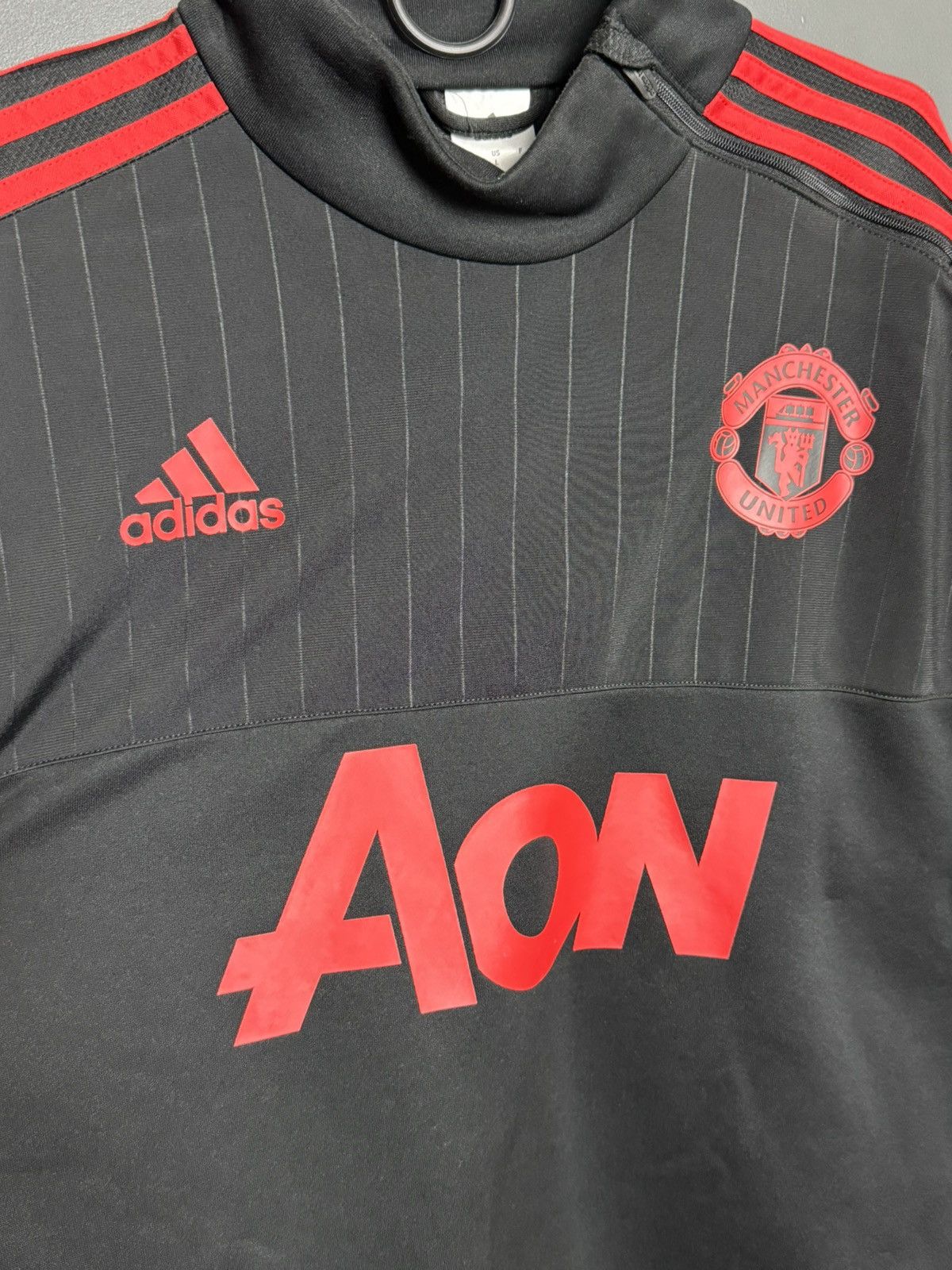 Adidas Manchester United Training Football Jersey Sweatshirt Size US L / EU 52-54 / 3 - 3 Thumbnail