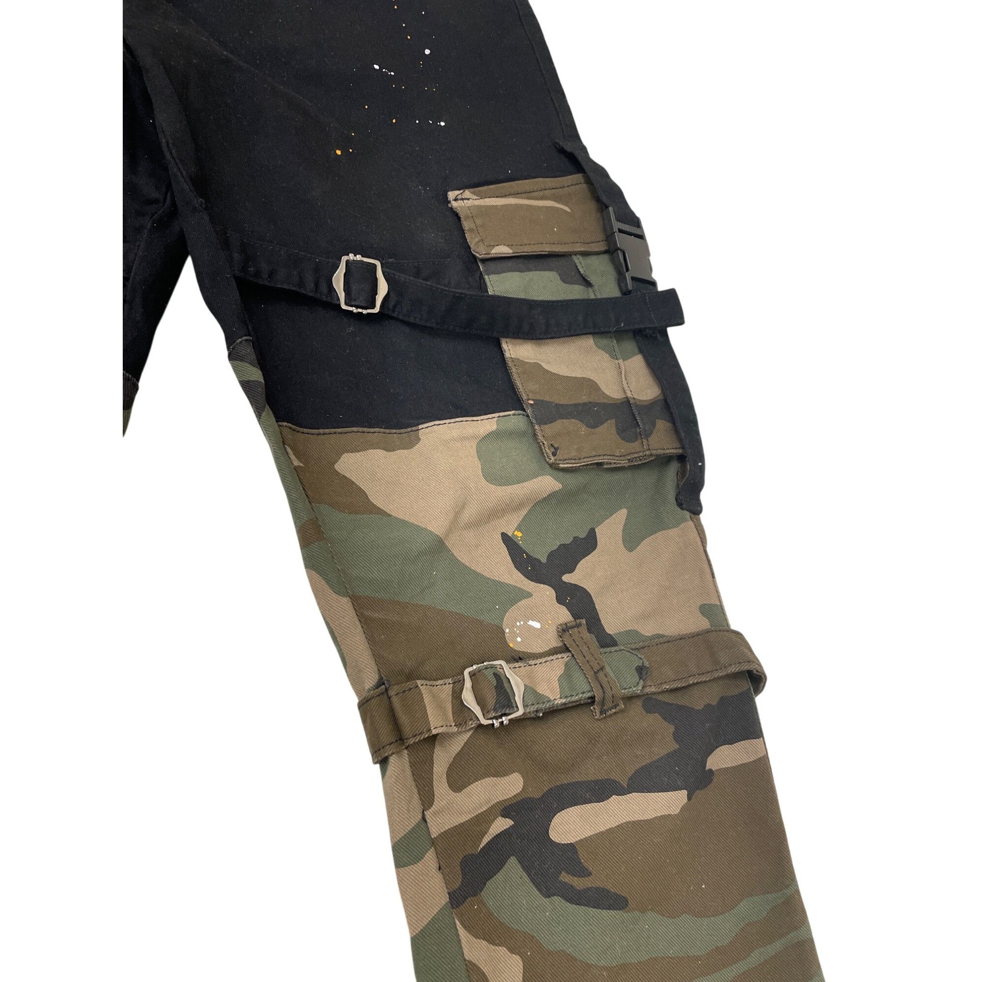 Other Kloud 9 Mens Black Camo Cargo Jeans Pants Size 40x32 SKU 854 Size US 40 / EU 56 - 4 Thumbnail
