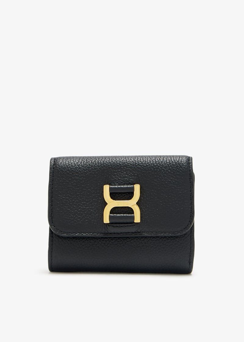 Chloe oc11z0625 Size: OS / Small Marcie Tri-Fold Wallet in Black Size ONE SIZE - 1 Thumbnail