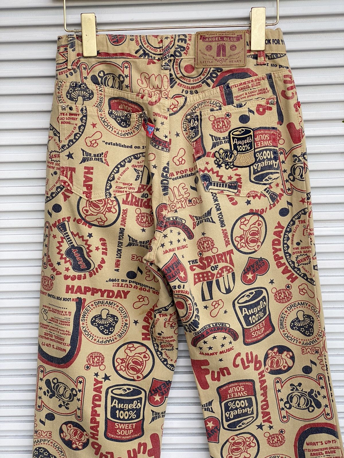 Angel Blue Vintage Angel Blue Printed All Overprinted / Hysteric Size US 26 / EU 42 - 5 Thumbnail