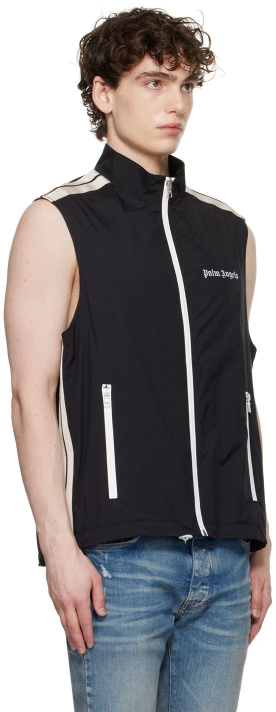 Palm Angels o1y0325 Logo Vest in Black Size US M / EU 48-50 / 2 - 2 Thumbnail