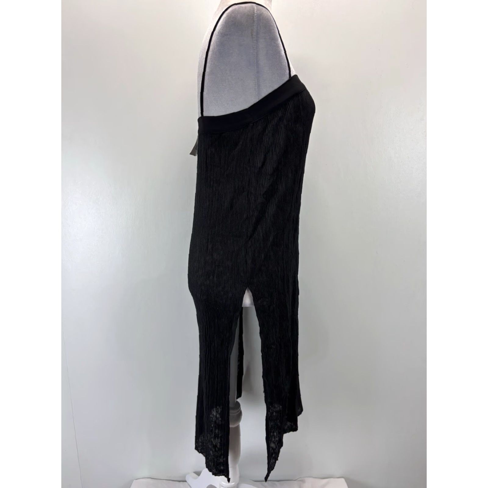 Zara Zara Black Tunic Top Sz Small Women’s Spaghetti Straps High Semi Sheer NEW! Size S / US 4 / IT 40 - 4 Thumbnail