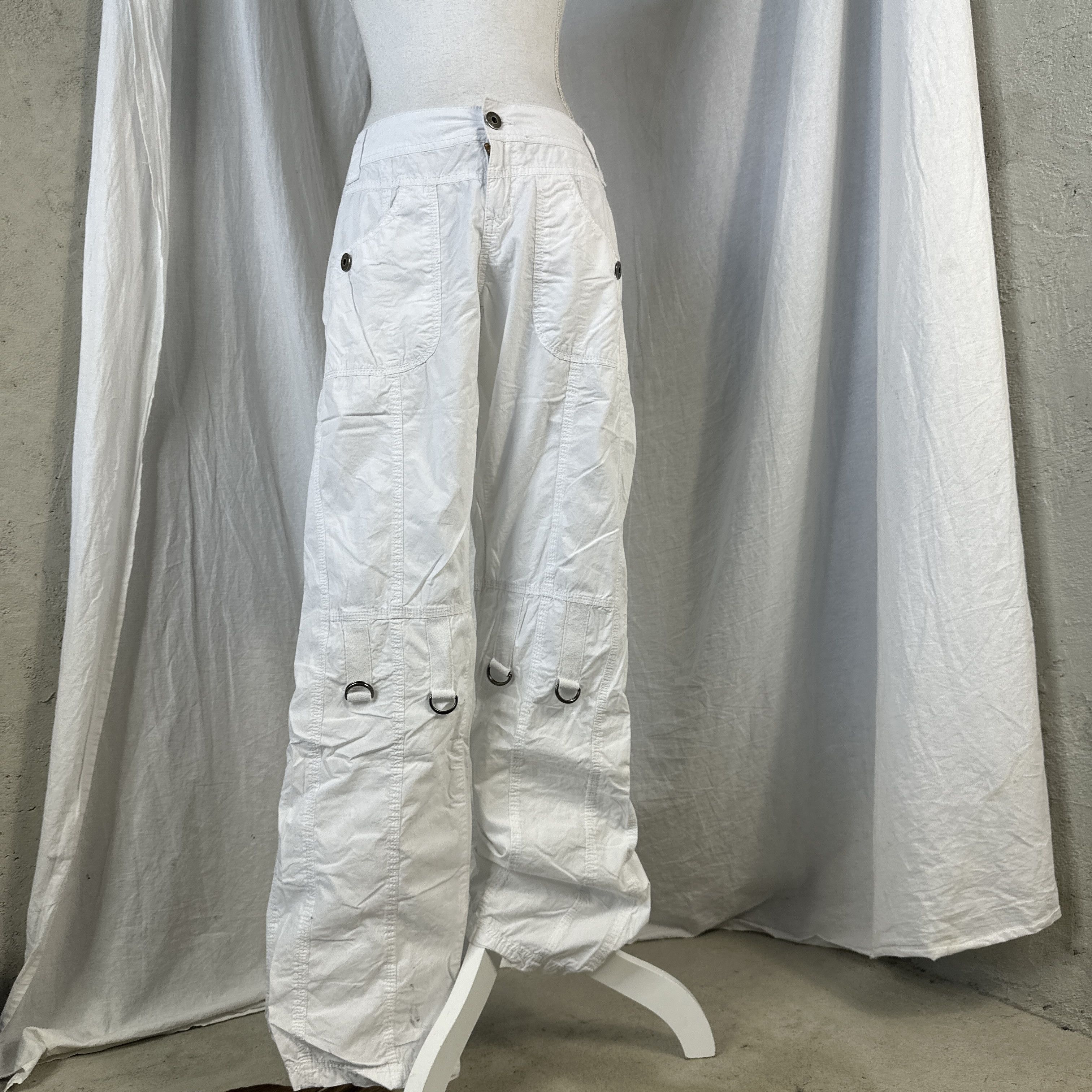 Vintage Vintage Streetwear 00s Cargo Wide Leg Casual Pants Size 28" / US 6 / IT 42 - 5 Thumbnail
