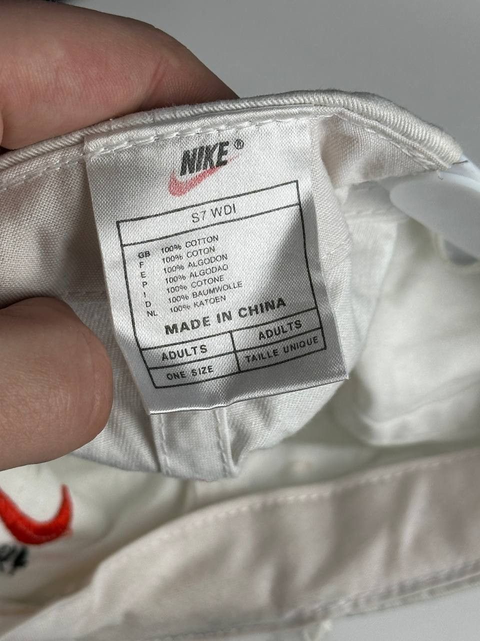 Nike × Vintage Vintage 90s Nike Just Do It White Hat Snapback Size ONE SIZE - 5 Thumbnail