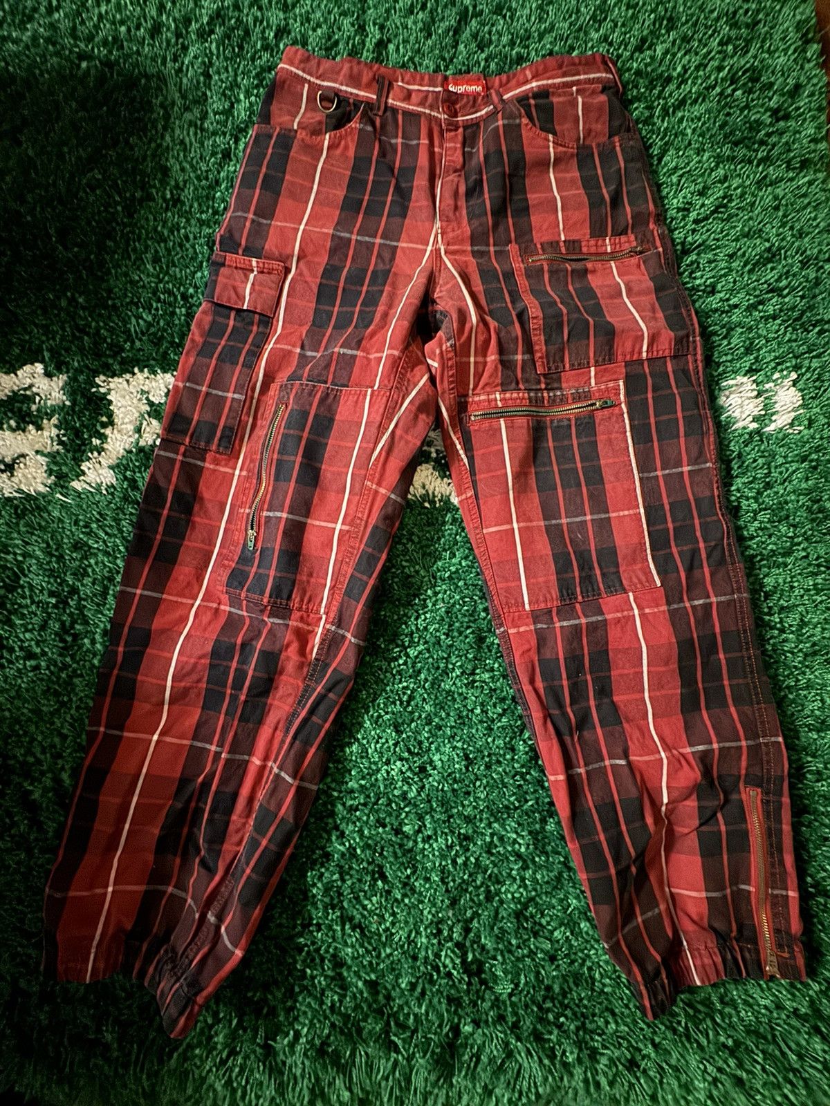 image of Supreme Men’S Cargo Flight Pants in Red, Men's (Size 33)