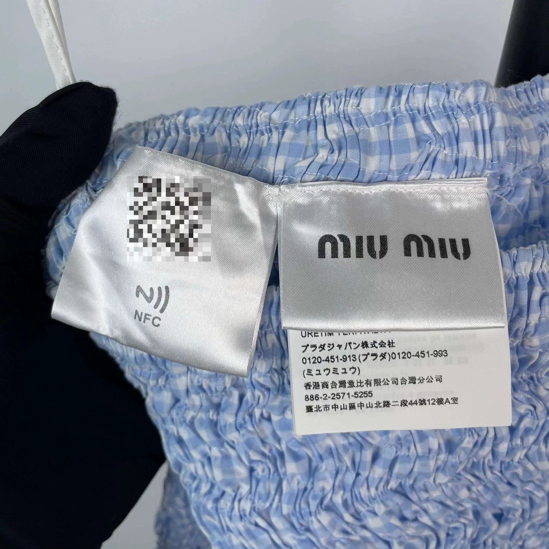 Miu Miu Miu Miu blue women's dress 251028VHHEZ12 Size 26" / US 2 / IT 38 - 4 Thumbnail